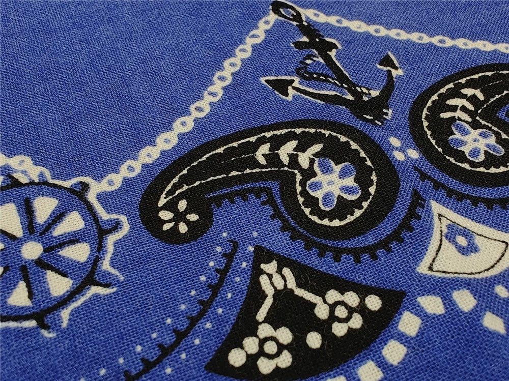 RRL Ralph Lauren RRL INDIGO Bandana COTTON Scarf handkerchief Size ONE SIZE - 7 Thumbnail