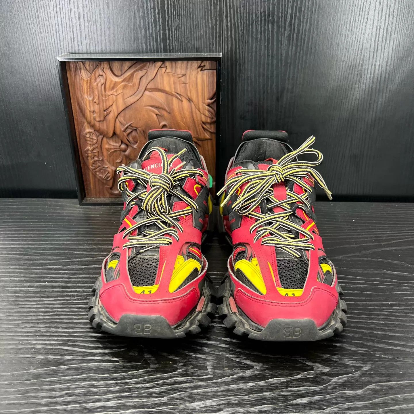 Balenciaga Balenciaga Track Black/Red 41 Near Mint Original Box Size US 8 / EU 41 - 2 Thumbnail