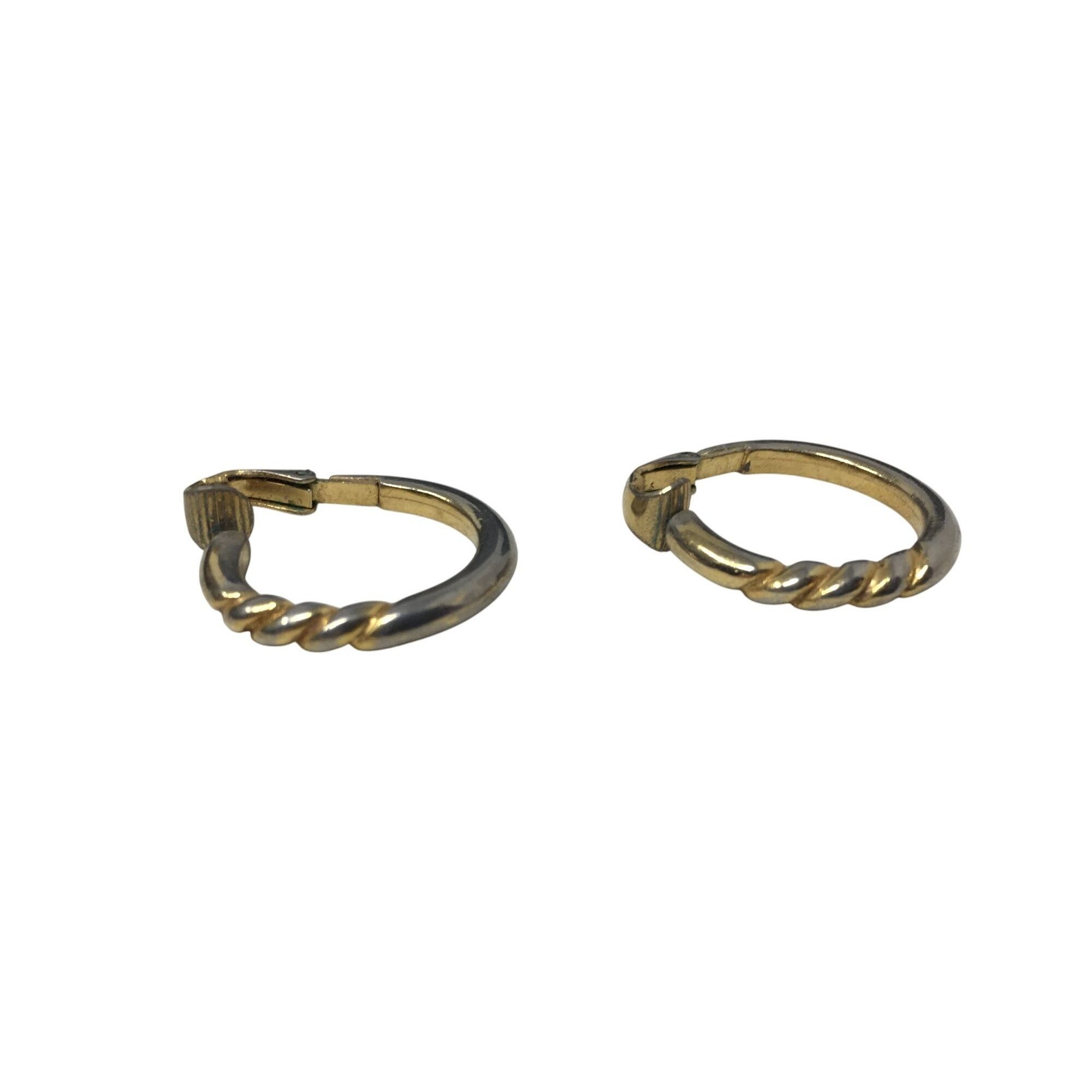 Other Women's Small Gold and Silver Tone Hoop Clip On Earrings Size ONE SIZE - 3 Thumbnail