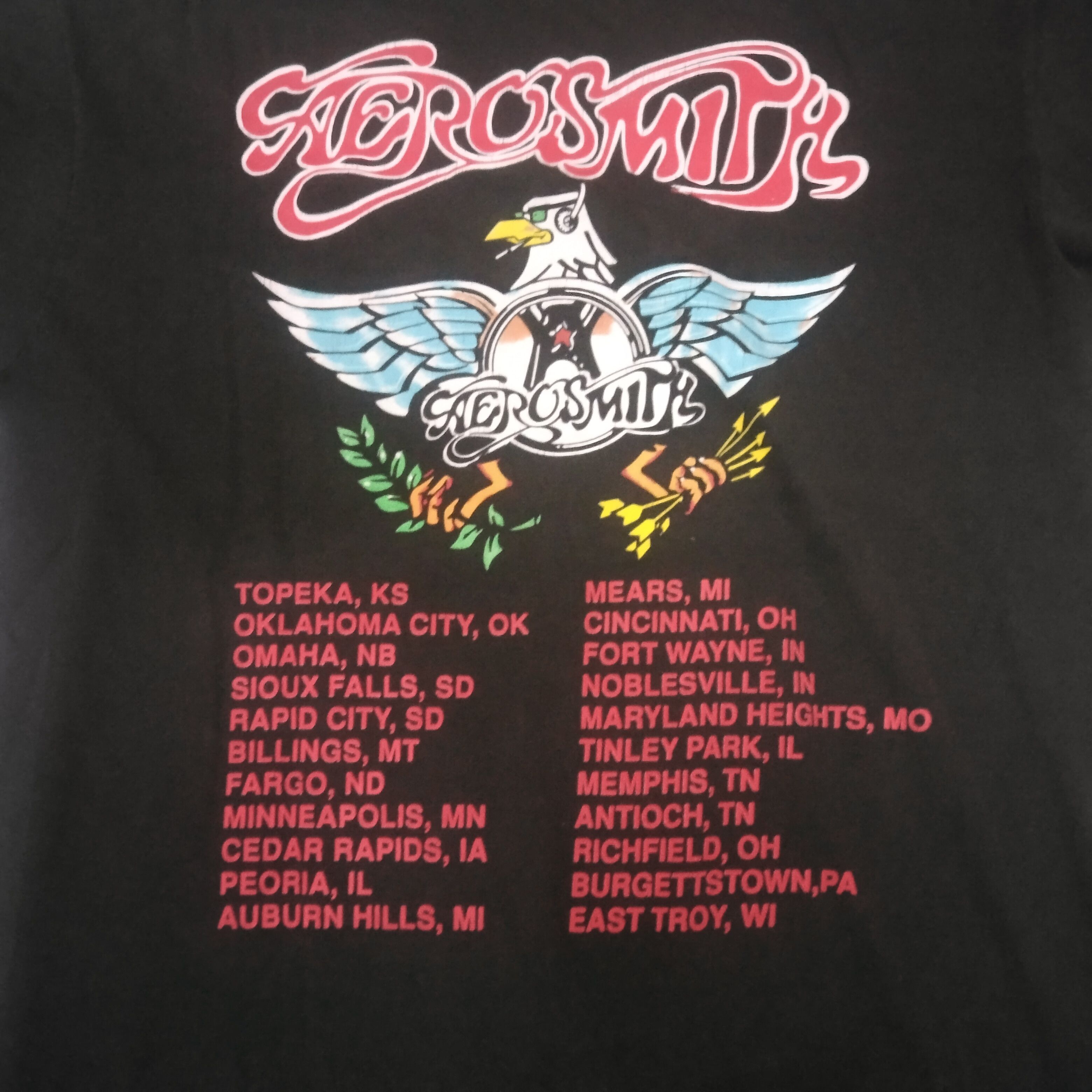 Band Tees × Giant × Vintage Aerosmith Aero Force One Vintage 90s Size US M / EU 48-50 / 2 - 6 Thumbnail