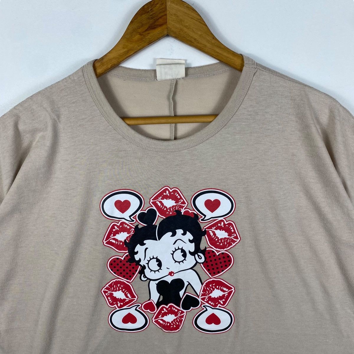 Cartoon Network Classic Cartoon BETTY BOOP Kiss & Love Graphic Women Tops Size M / US 6-8 / IT 42-44 - 2 Thumbnail