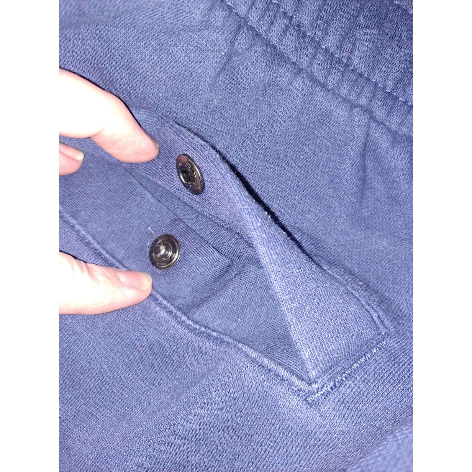 Nike Nike Navy Blue Sweatpants with Snap Pockets Size Large Size US 36 / EU 52 - 2 Thumbnail