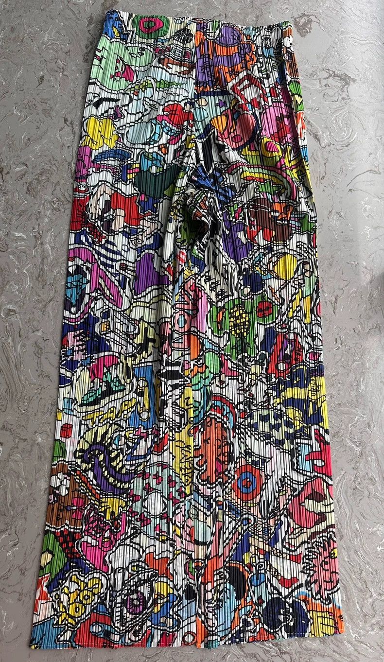 Issey Miyake issey miyake size:5 Graffiti pleated pants Size 42" / US 20 - 2 Thumbnail