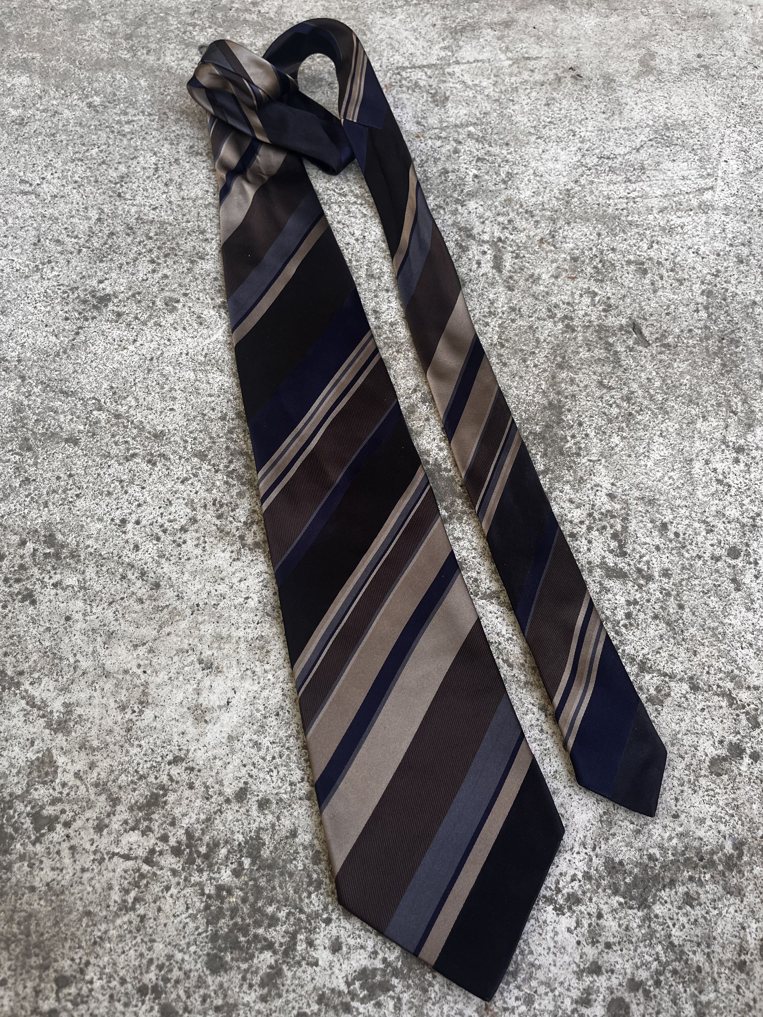 Dolce & Gabbana Dolce & Gabbana Vintage Striped Silk Tie Size ONE SIZE - 3 Thumbnail