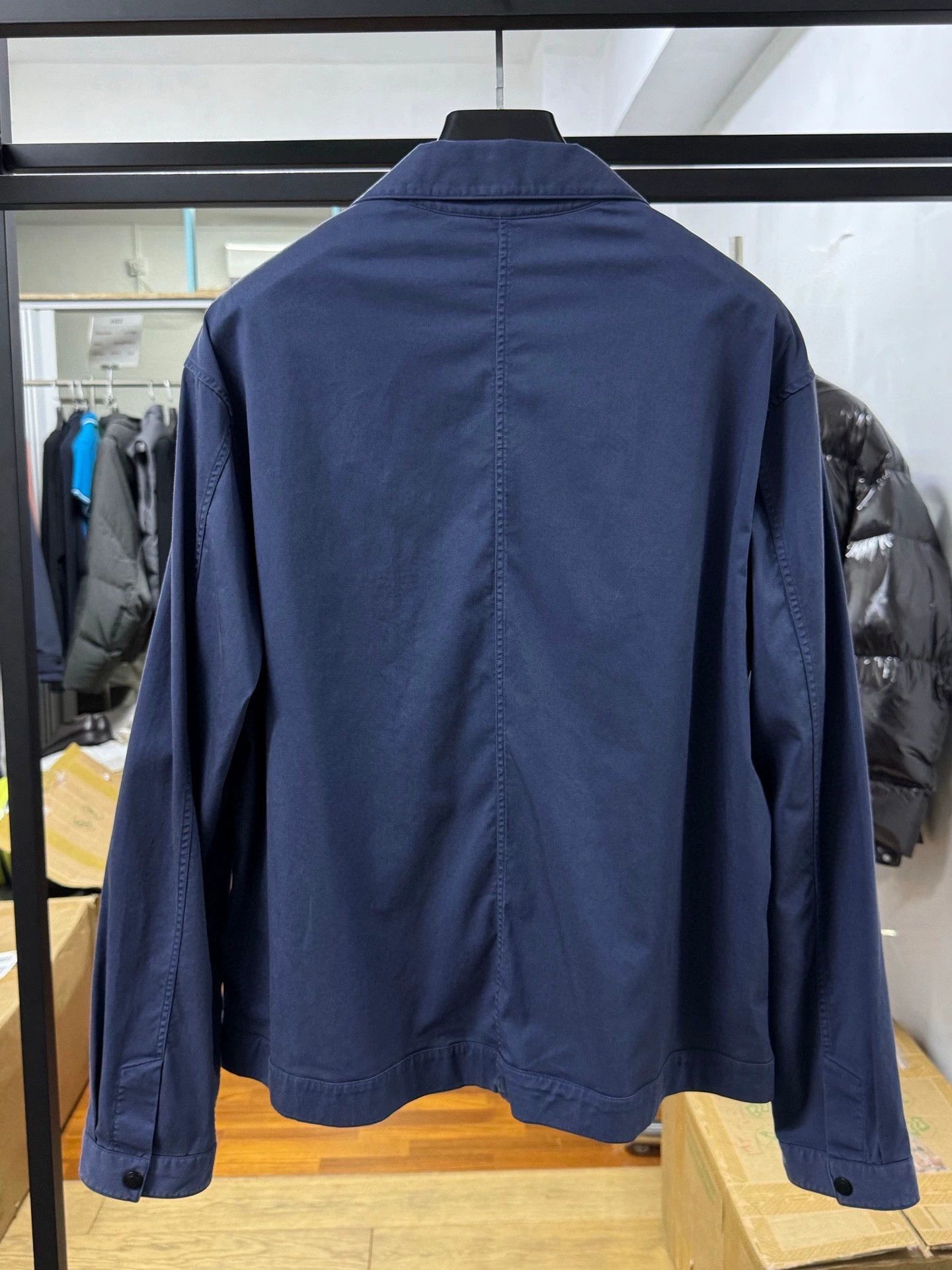 Ermenegildo Zegna navy blue men's button-up jacket Size US L / EU 52-54 / 3 - 3 Thumbnail