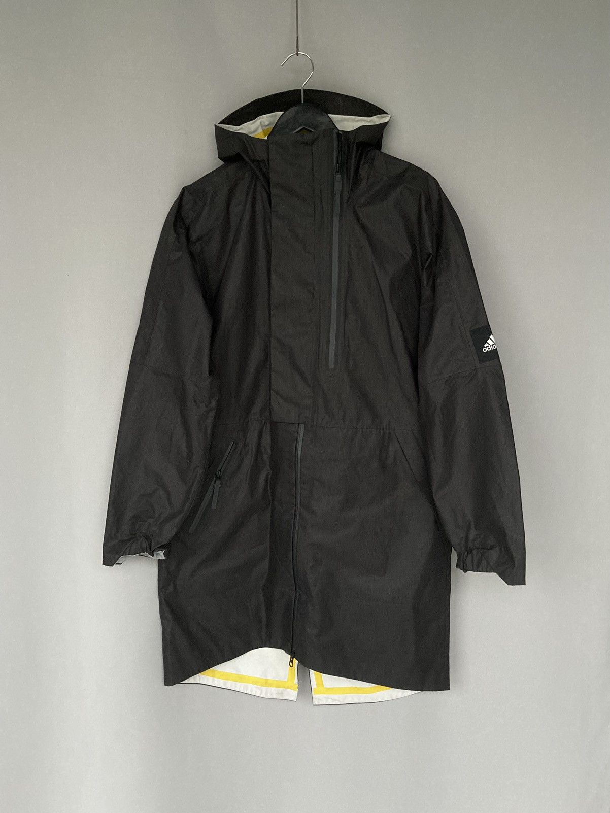 Adidas Adidas Rain Coat Long Shell Jacket Windbreaker Y3 Style Size US M / EU 48-50 / 2 - 2 Thumbnail
