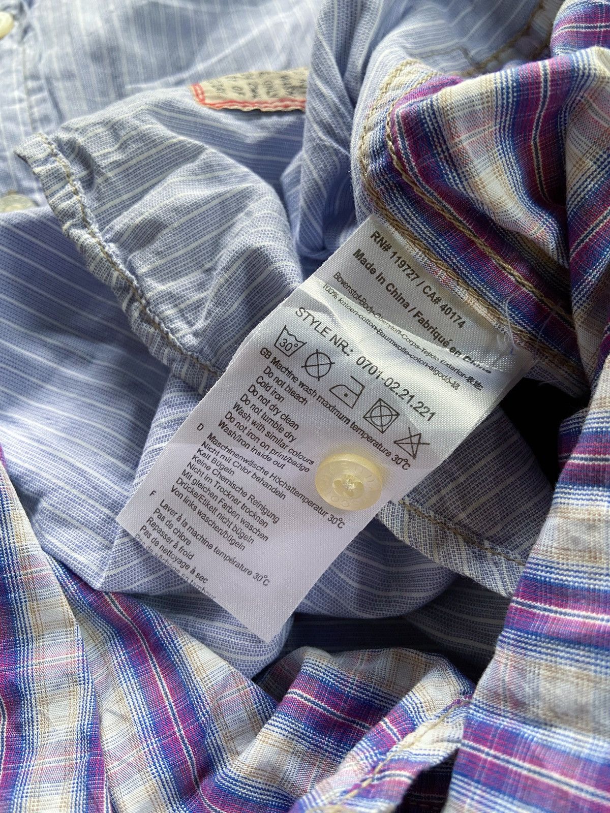 Beauty Beast SCOTCH & SODA DOUBLE LAYER BUTTON UP SHIRT Size US M / EU 48-50 / 2 - 16 Thumbnail