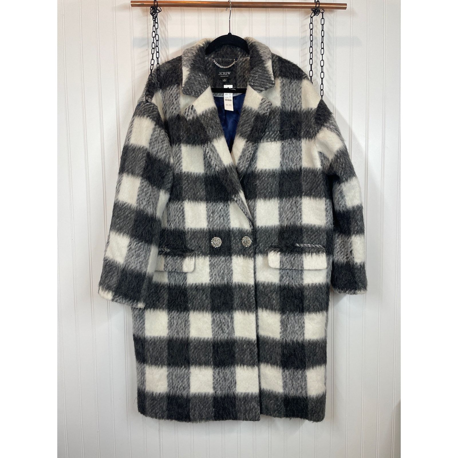 J.Crew J. Crew Relaxed Topcoat Italian Brushed Buffalo Sz XL Size XL / US 12-14 / IT 48-50 - 1 Thumbnail