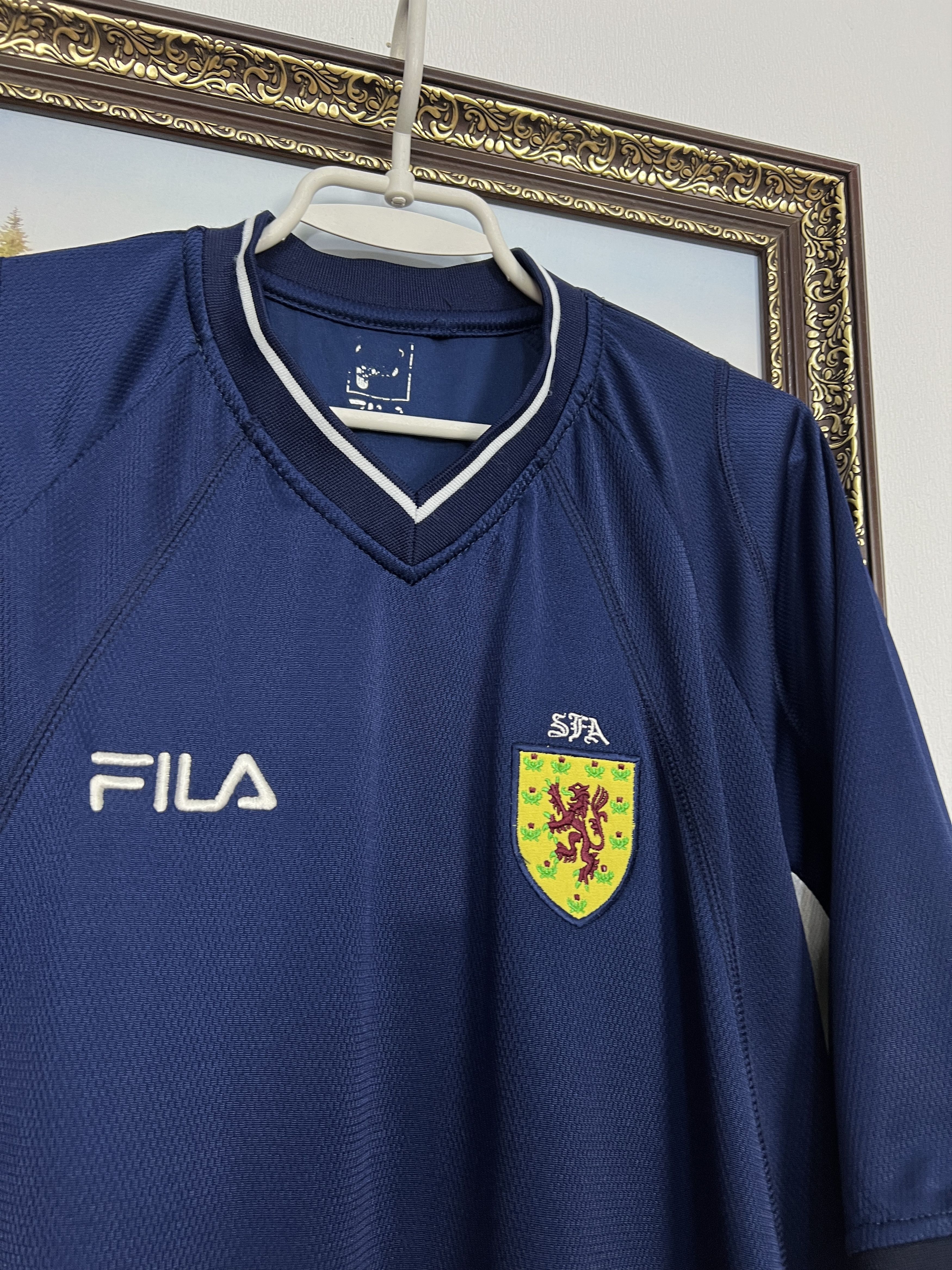 Fila Scotland Home football shirt 2000 Soccer FILA Jersey Trikot Size US XL / EU 56 / 4 - 5 Thumbnail