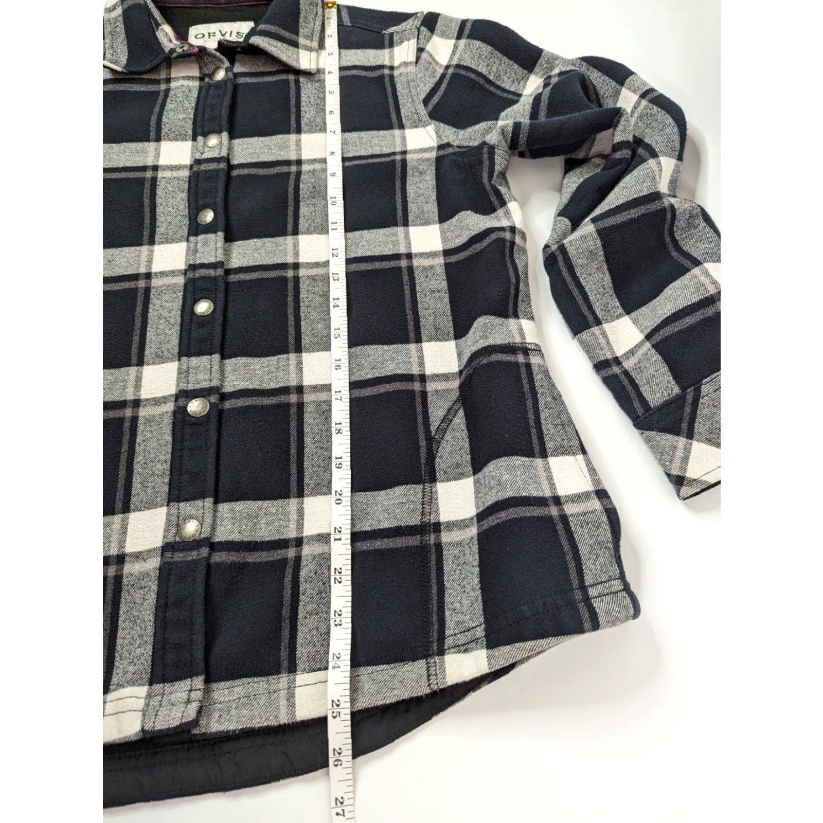 Orvis Orvis Jacket Shirt/Jac Plaid Fleece Lined Snap Front 2 Pockets Multicolor Women M Size M / US 6-8 / IT 42-44 - 7 Thumbnail