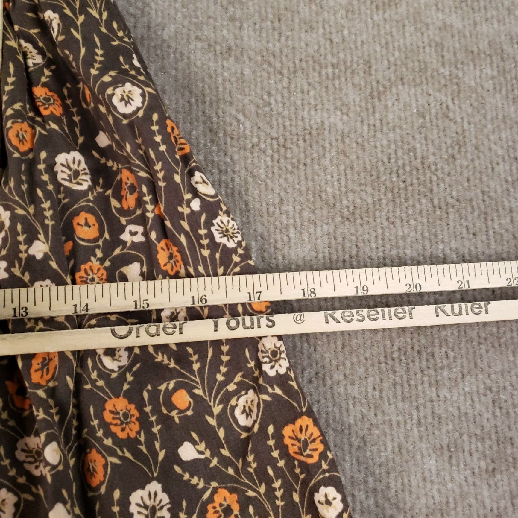 Free People VINTAGE Free People Dress Women Size 6 Brown Orange Floral Boho Strapless Hippie Casual Size M / US 6-8 / IT 42-44 - 4 Thumbnail