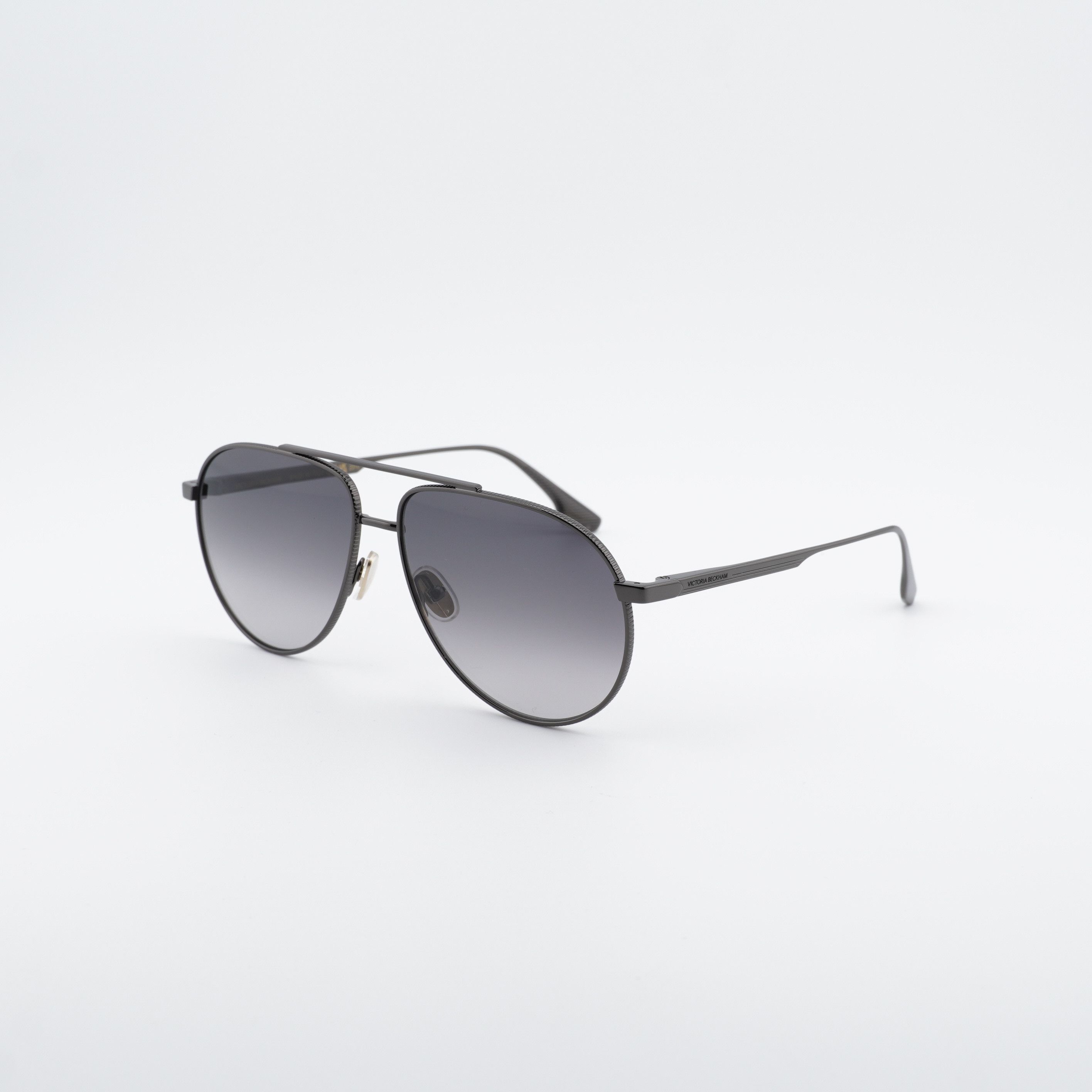 Victoria Beckham Victoria Beckham VB242S 043 Sunglasses Gunmetal Aviator Size ONE SIZE - 1 Thumbnail