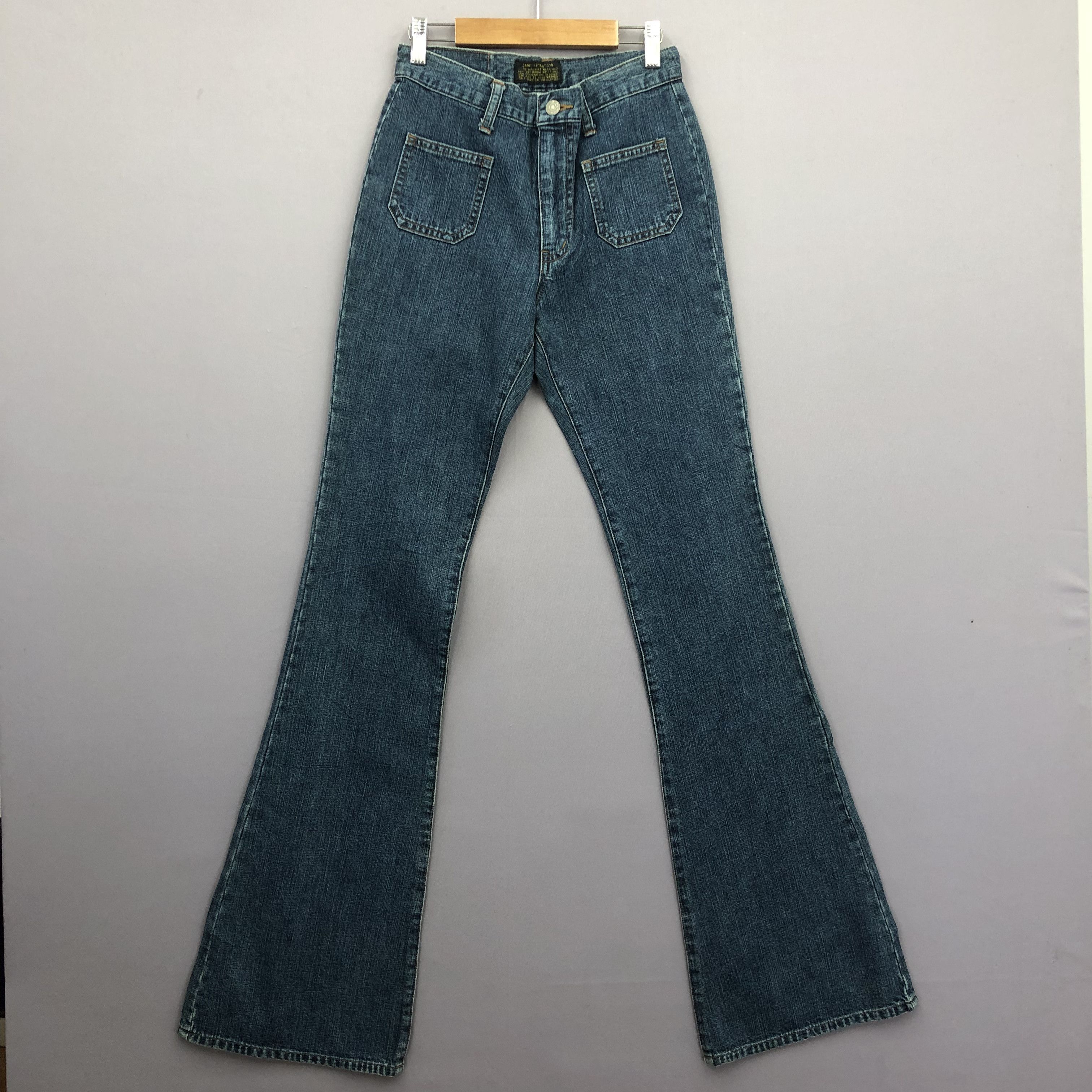 Japanese Brand Vintage NWT 90s Studio D'Artisan Bush Pants Flare Blue Jeans Size 26" / US 2 / IT 38 - 1 Thumbnail