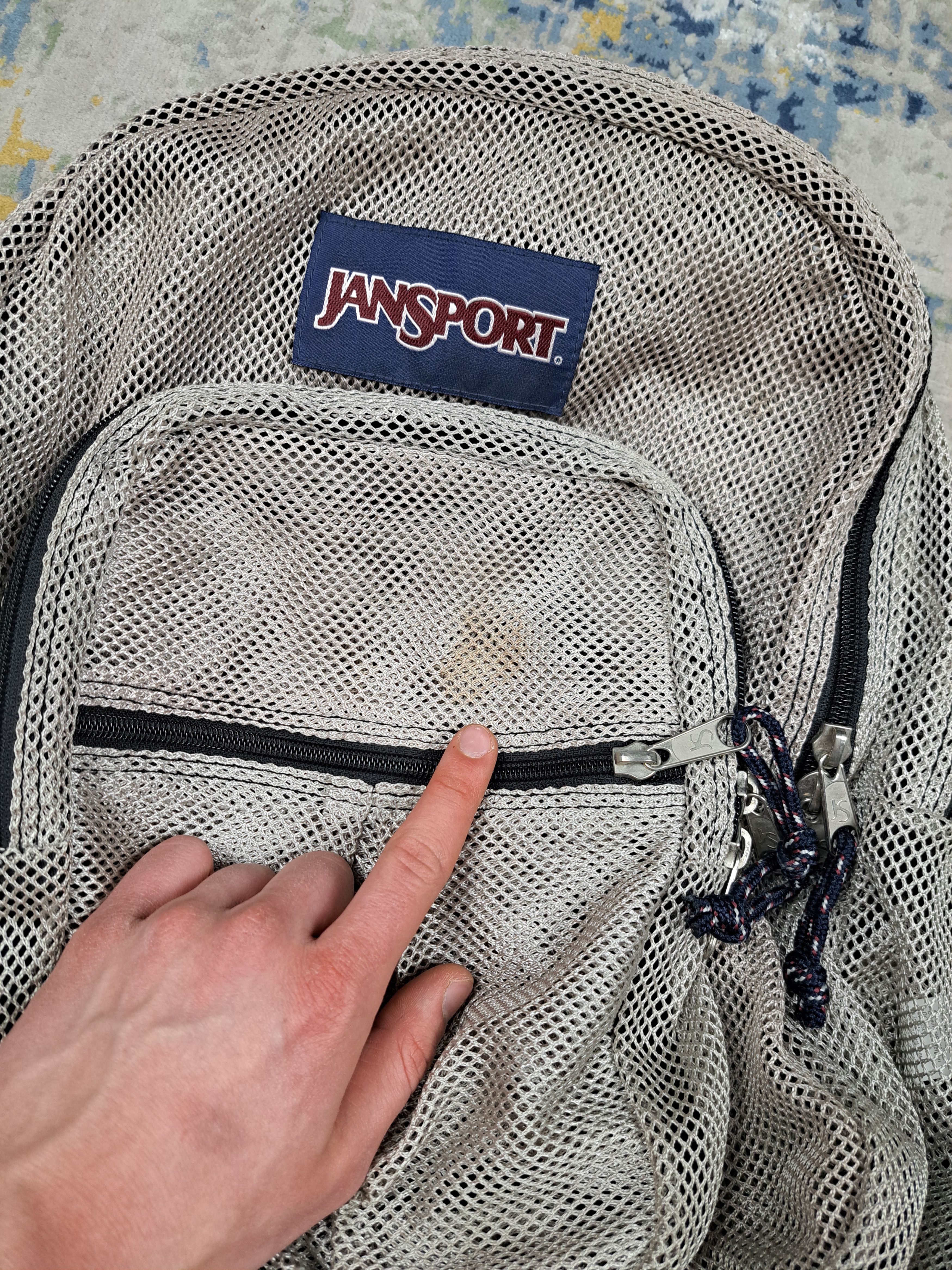 Jansport Jansport Mesh Transparent Backpack See Through y2k Size ONE SIZE - 7 Thumbnail