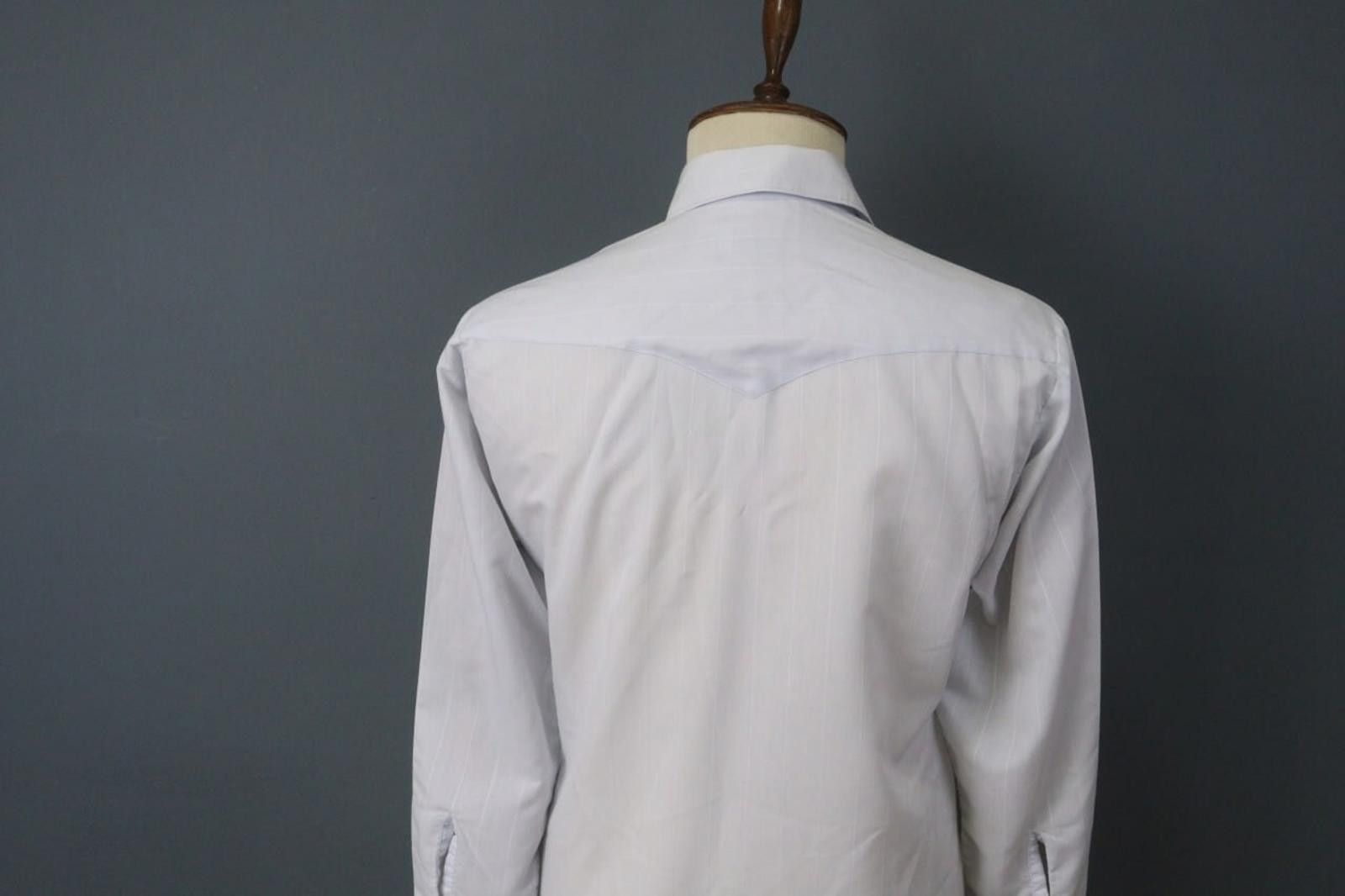 Wrangler Wrangler Blue Collared Snap Front Western Shirt Size M Size US M / EU 48-50 / 2 - 9 Thumbnail