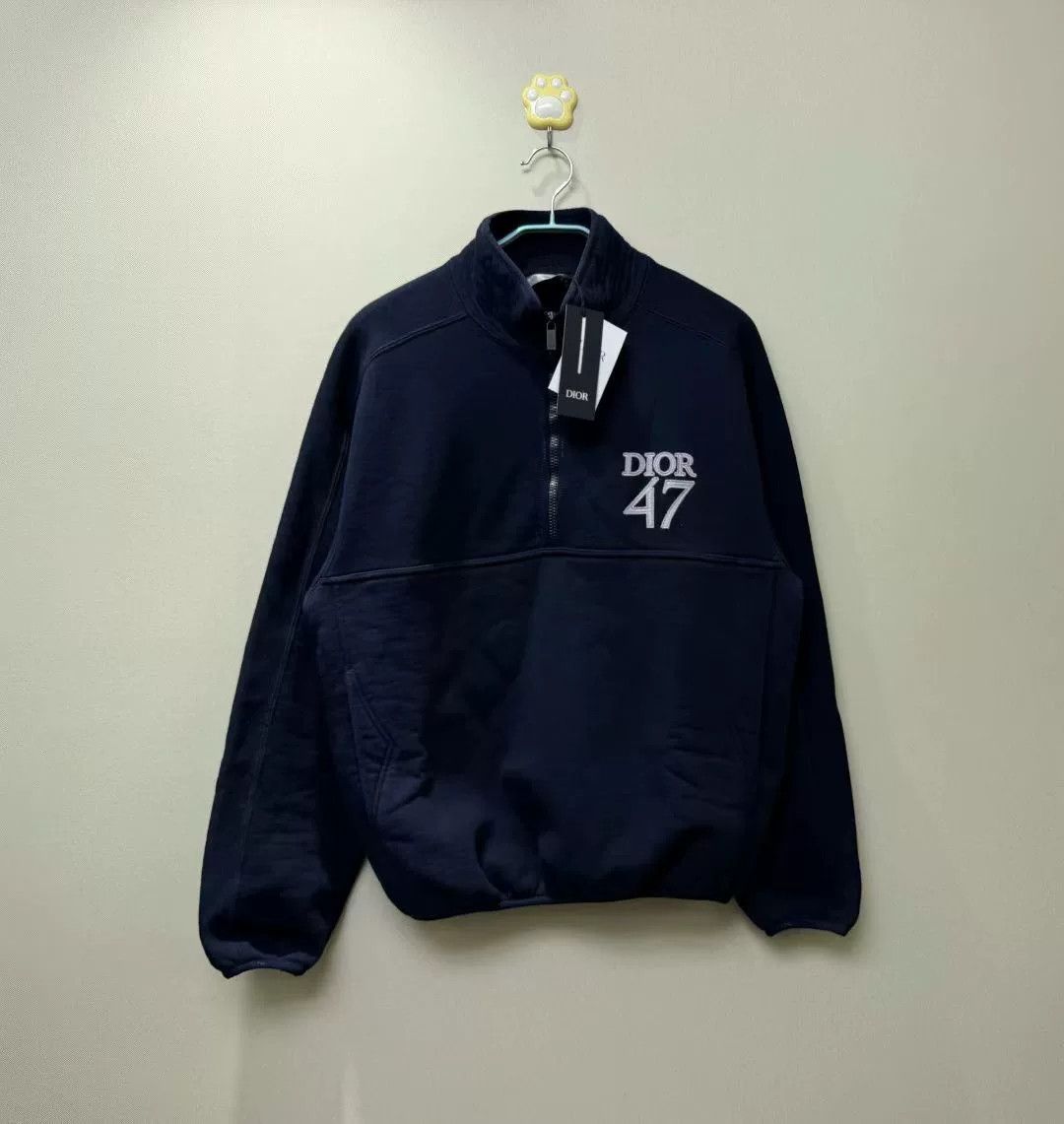Dior DIOR 47 Letter Embroidery Half-Zip Sweater Size US XS / EU 42 / 0 - 1 Thumbnail