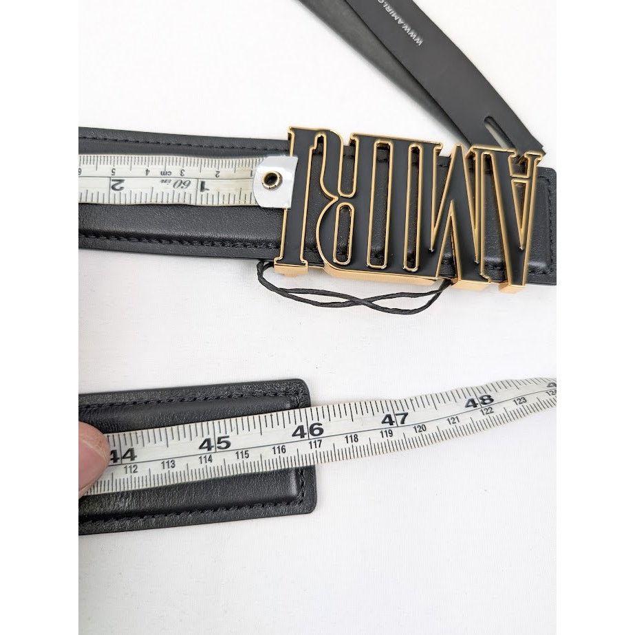 Amiri o1rshd1 Size: 105 CM / Nappa Amiri 4cm Belt in Black Size 42 - 8 Thumbnail