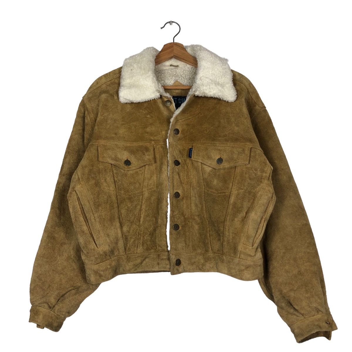 Issey Miyake 🔥Vintage Cropped Biker Leather Jacket Next Stage Sherpa Size US M / EU 48-50 / 2 - 1 Thumbnail