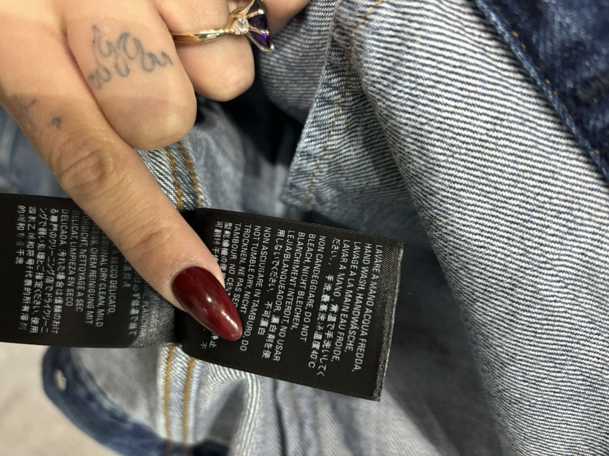 Balenciaga BALENCIAGA DENIM JACKET REAR LOGO Size US M / EU 48-50 / 2 - 7 Thumbnail