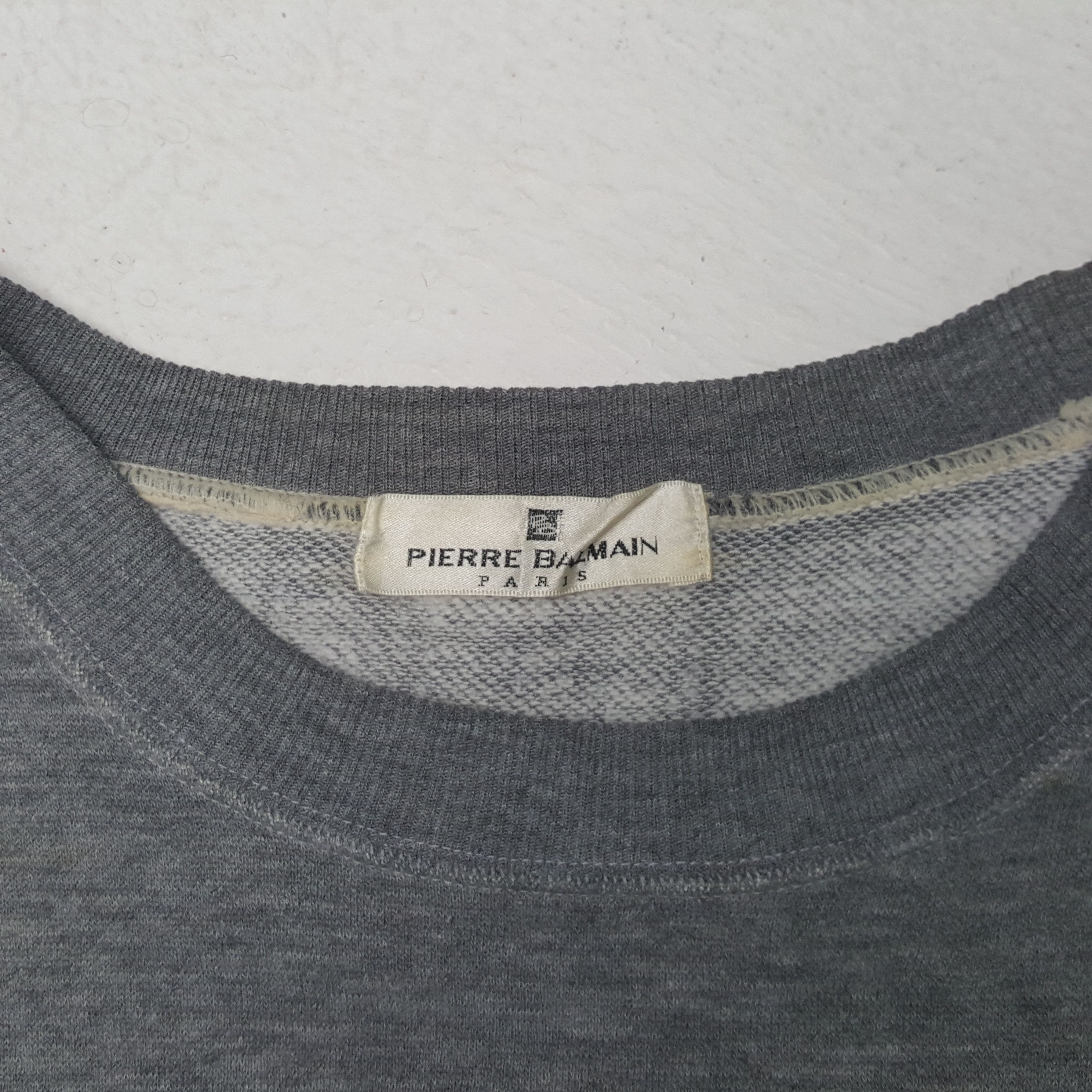 Pierre Balmain PIERRE BALMAIN Logo Spellout Design Sweatshirt C291N31 Size US L / EU 52-54 / 3 - 4 Thumbnail