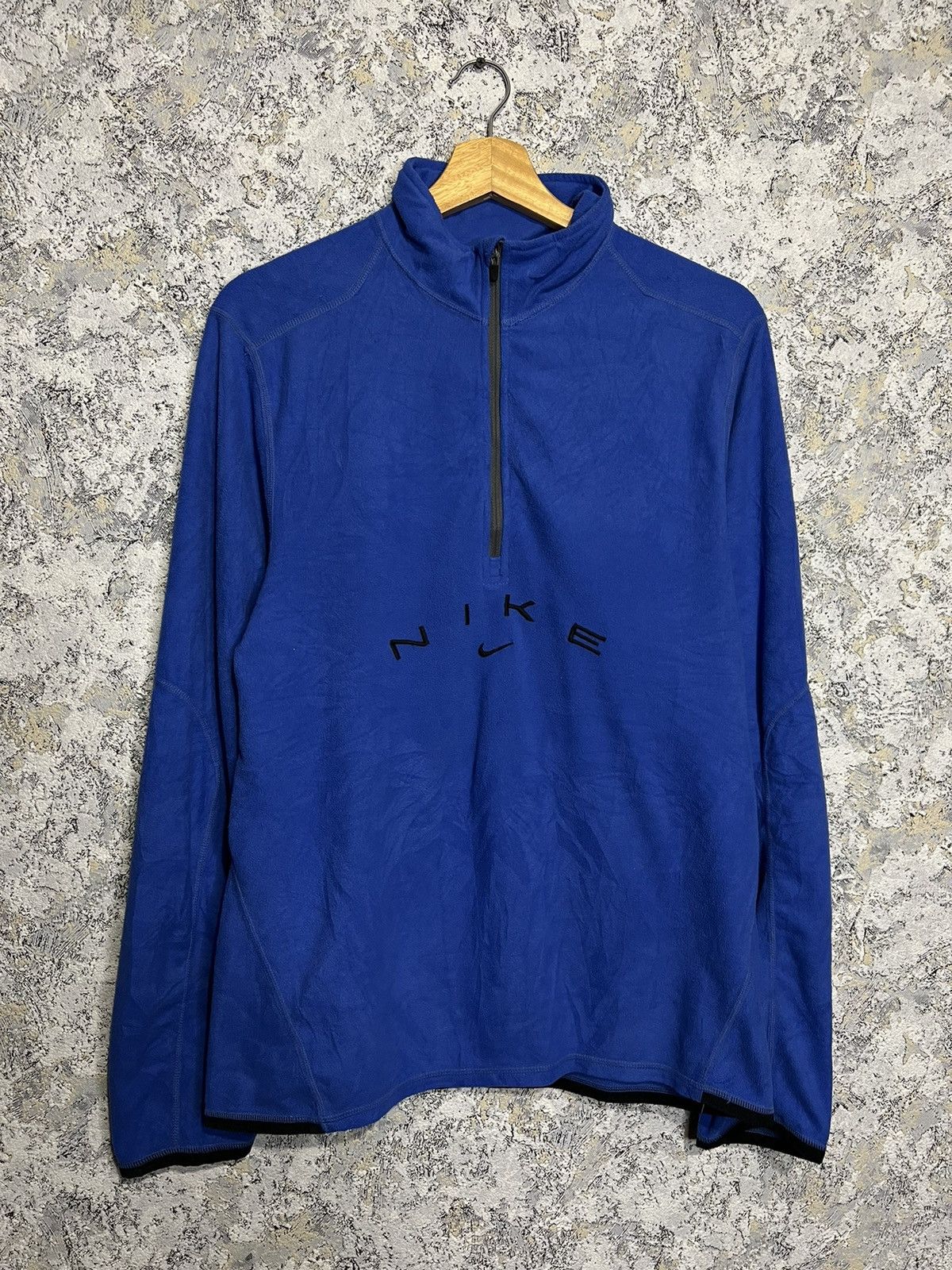 Nike Nike Vintage Sweatshirt Fleece Big Logo 1/3 Zip 90s Size US M / EU 48-50 / 2 - 1 Thumbnail