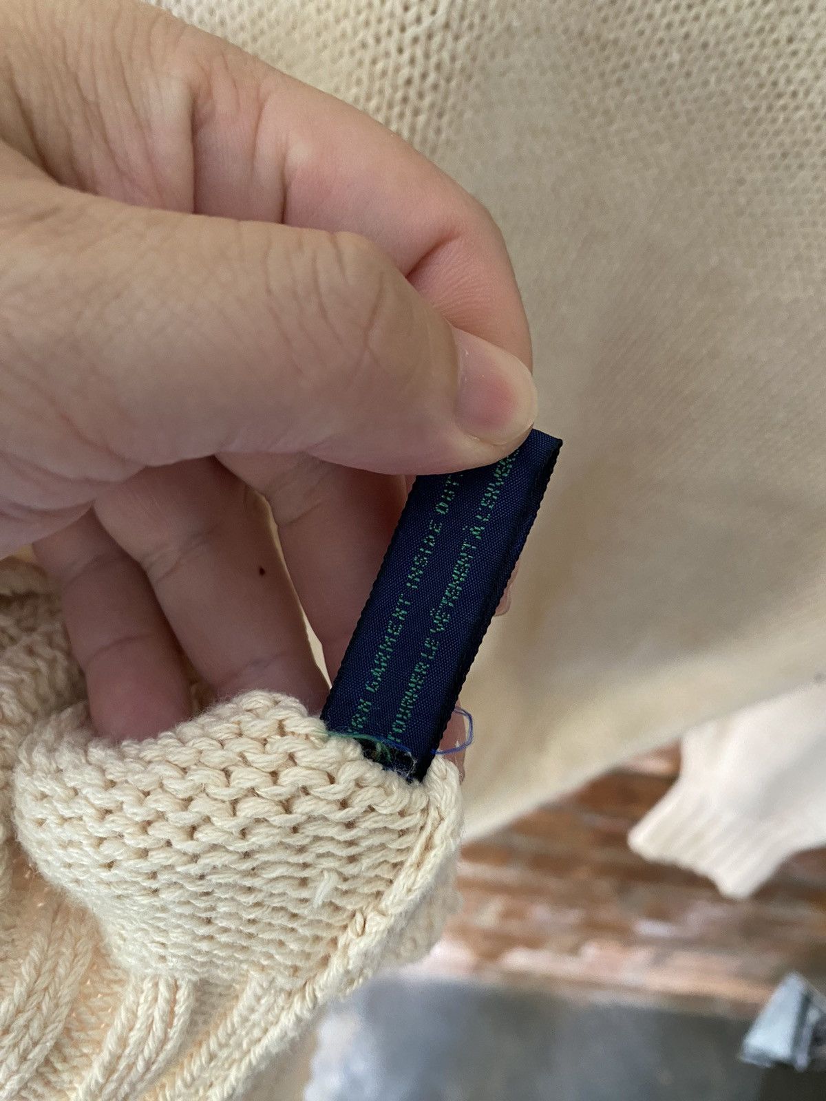 Polo Ralph Lauren 1980s Polo Ralph Lauren Made Hong Kong cable knit Size US L / EU 52-54 / 3 - 12 Thumbnail