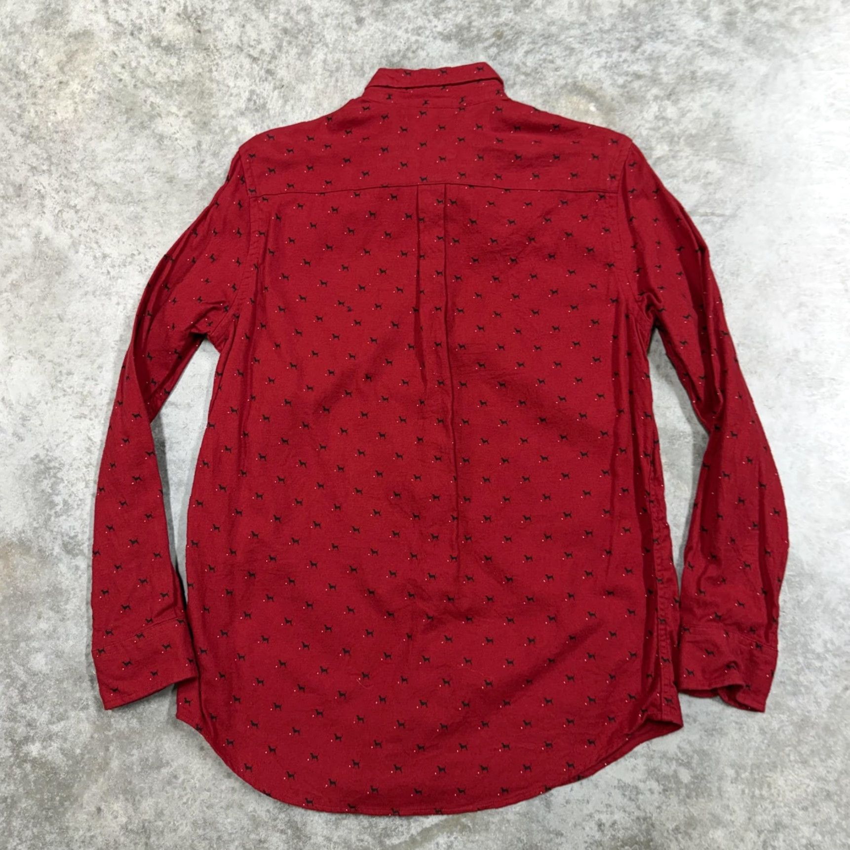 Chaps Chaps Shirt Mens M Red Dog Print Flannel Button-Down Long Sleeve Casual Size US M / EU 48-50 / 2 - 4 Thumbnail