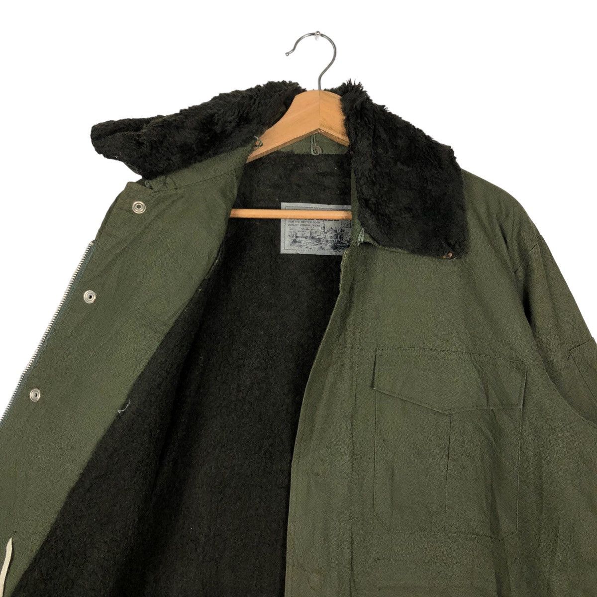 Vintage 🔥90’s Vintage Pine Hill Military Hunting Jacket Mink Fur Size US L / EU 52-54 / 3 - 9 Thumbnail