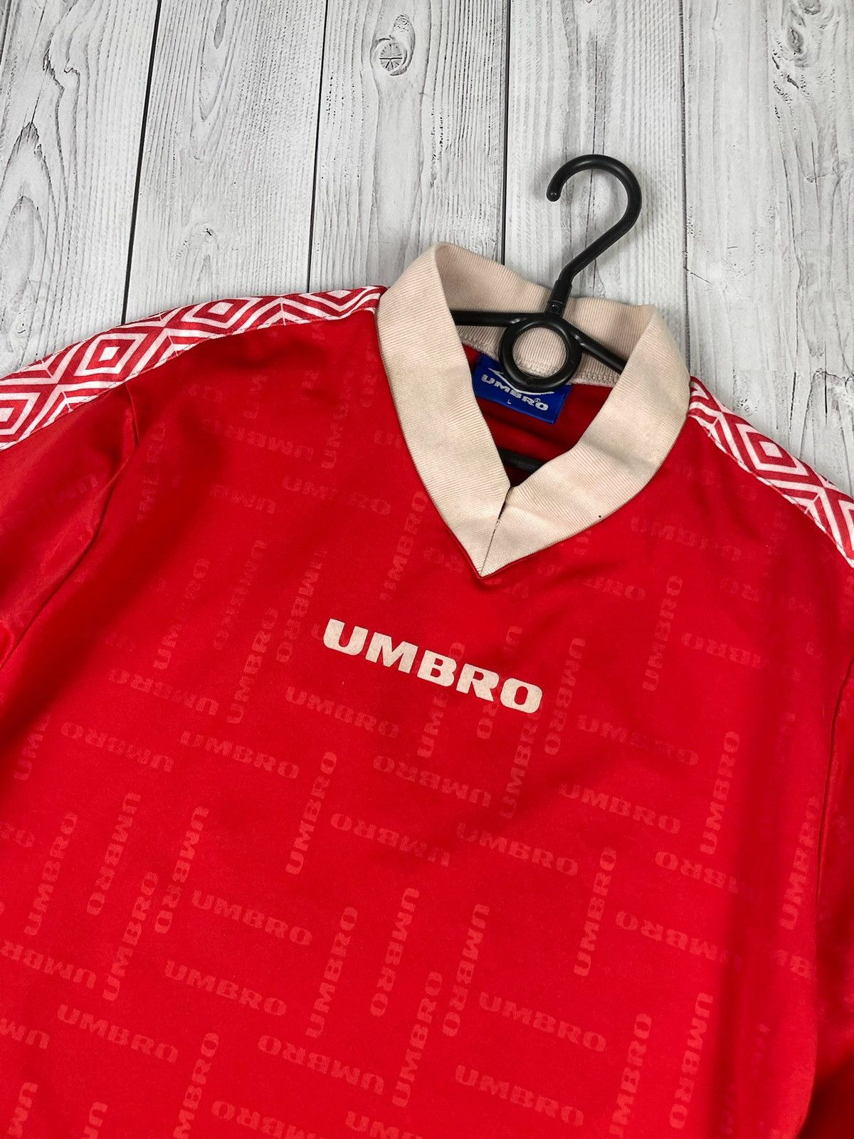 Umbro Vintage umbro soccer jersey long sleeve retro soccer team L Size US L / EU 52-54 / 3 - 4 Thumbnail