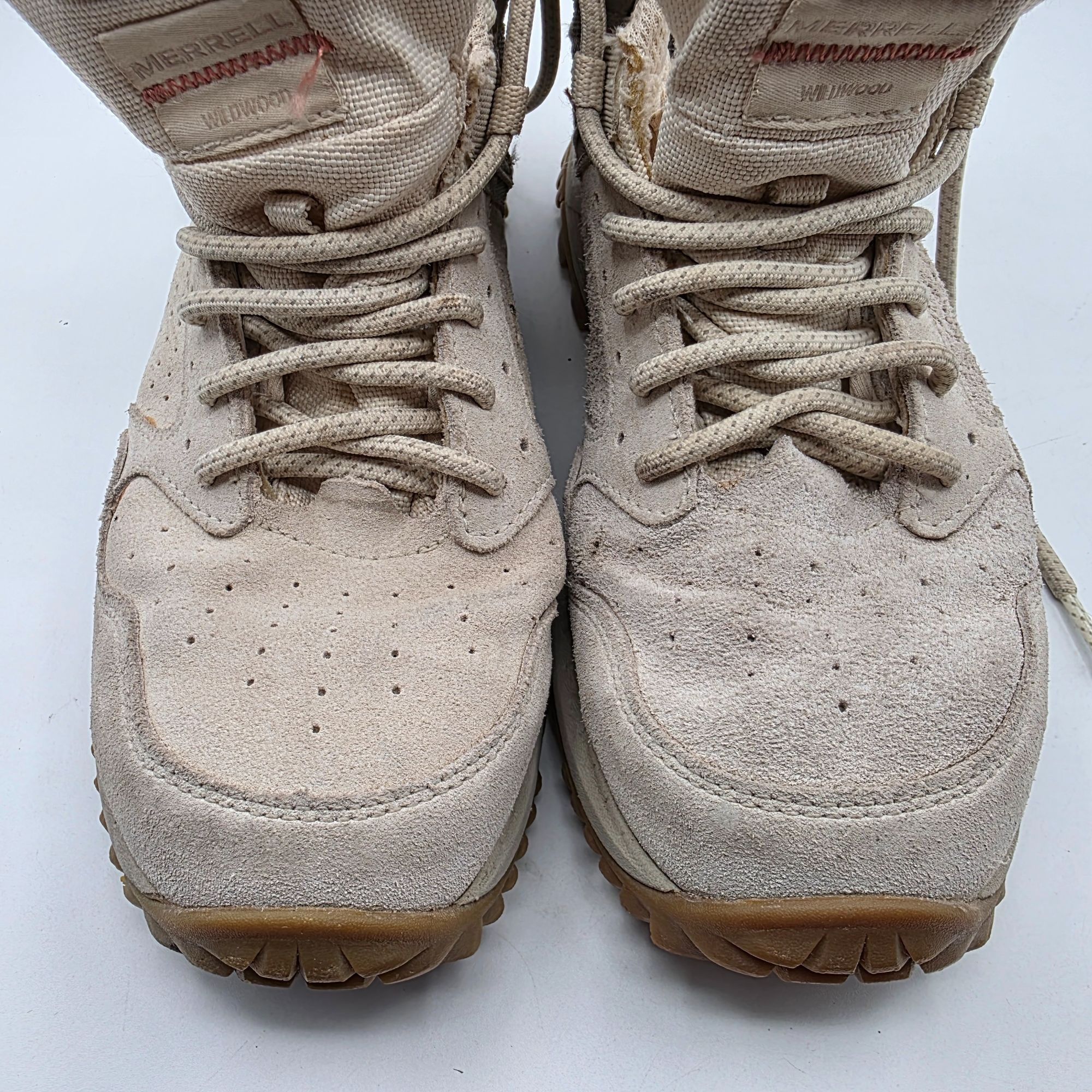 Merrell Merrell Wildwood Womens Size 8 Beige Mid Hiking Boots Waterp Size US 8 / IT 38 - 10 Thumbnail