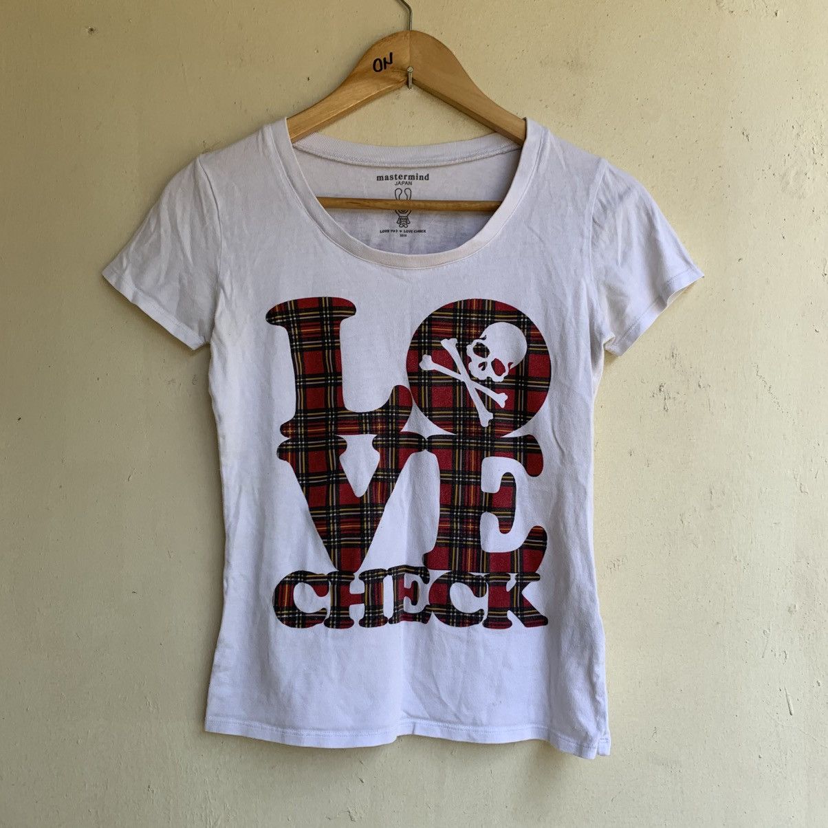 Mastermind World Mastermind Love Check Tee Size XS / US 0-2 / IT 36-38 - 1 Thumbnail