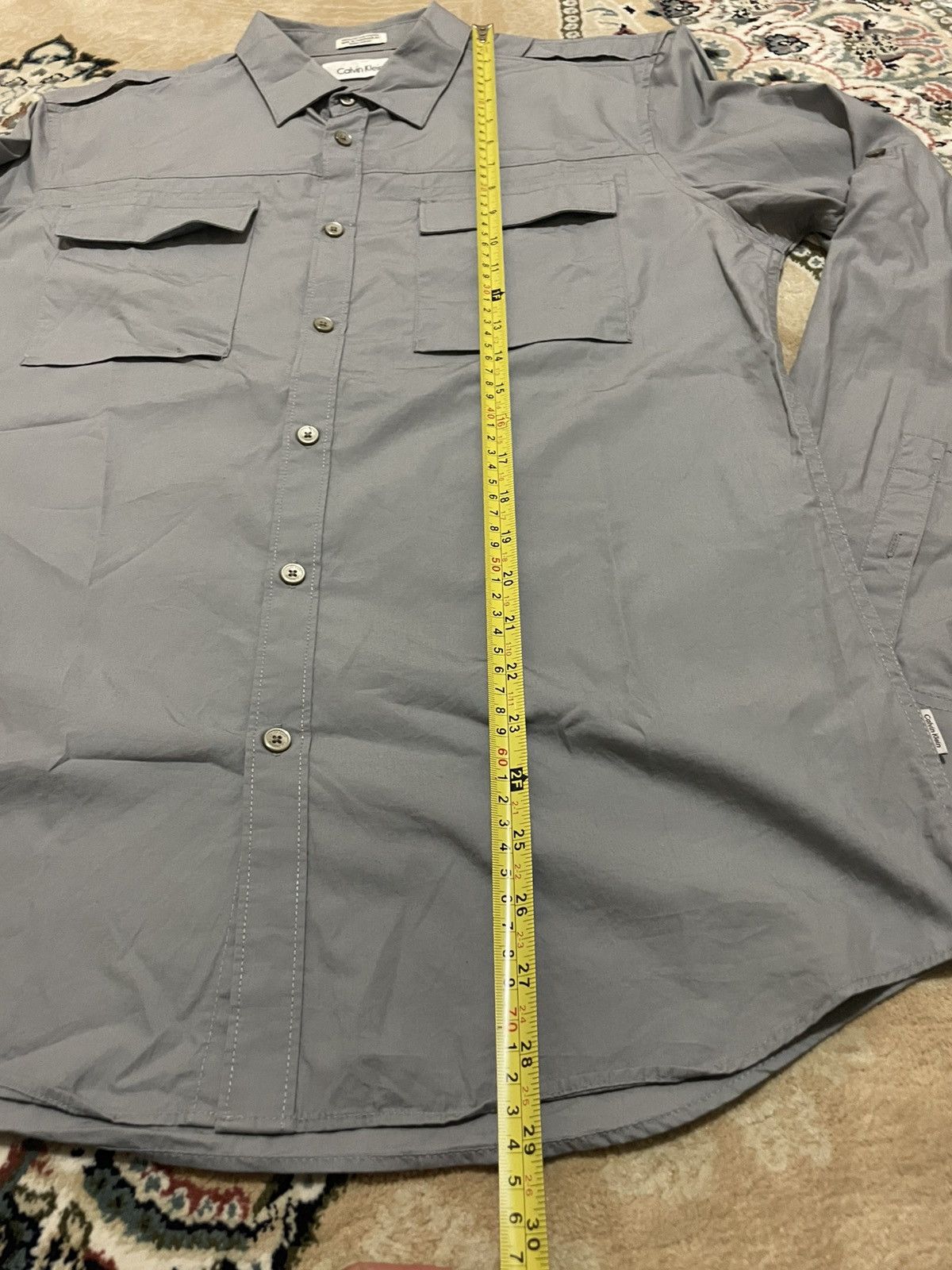 Calvin Klein Calvin Klien Double Pocket Button Up Formal Tshirt Size US M / EU 48-50 / 2 - 9 Thumbnail