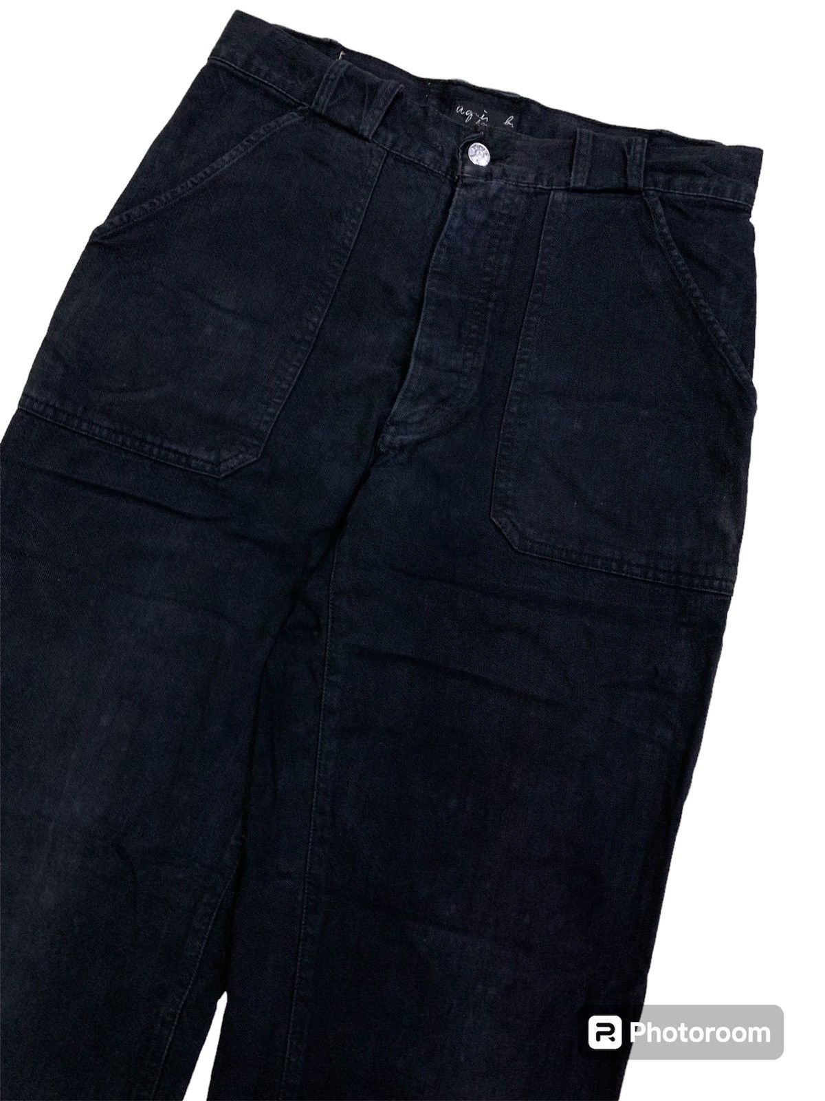 agnes b. 💥FinalDrop💥Vintage Japanese Agnes b Black Baker Pant Size US 30 / EU 46 - 5 Thumbnail
