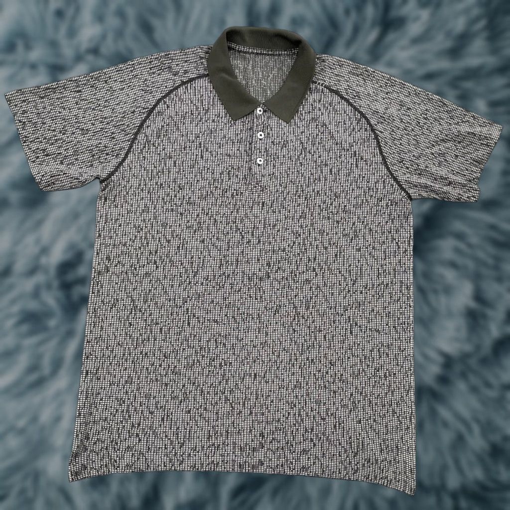 Lululemon VINTAGE Lululemon Polo Shirt Adults 2XL Gray Short Sleeve Activewear Gym Sports Size US XXL / EU 58 / 5 - 1 Thumbnail