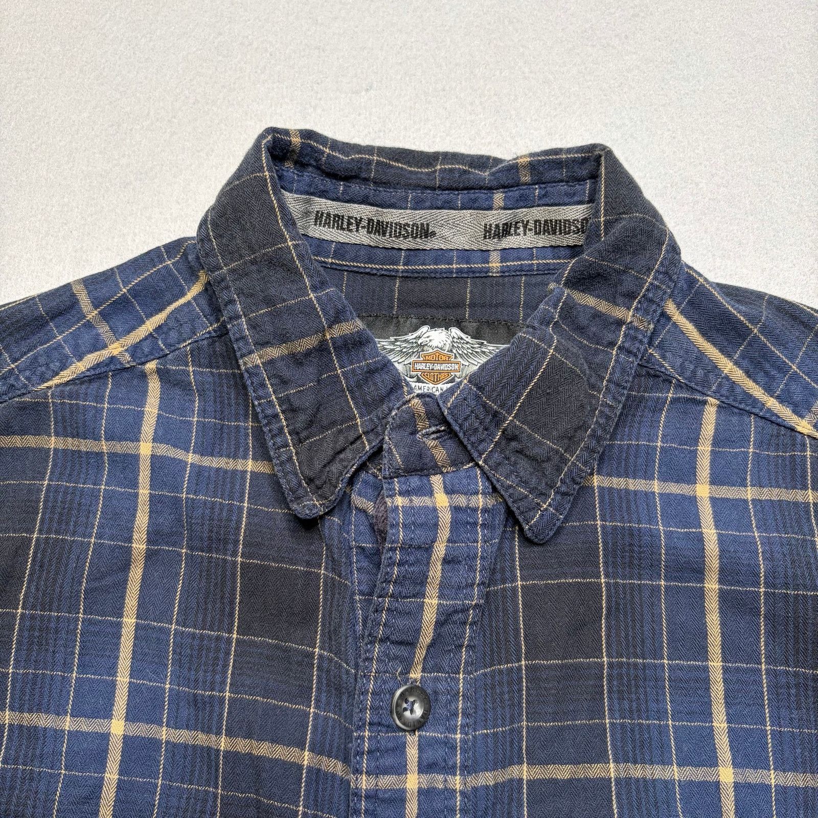 Harley Davidson Harley-Davidson Plaid Button Up Shirt Men’s Medium Vintage Size US M / EU 48-50 / 2 - 8 Thumbnail