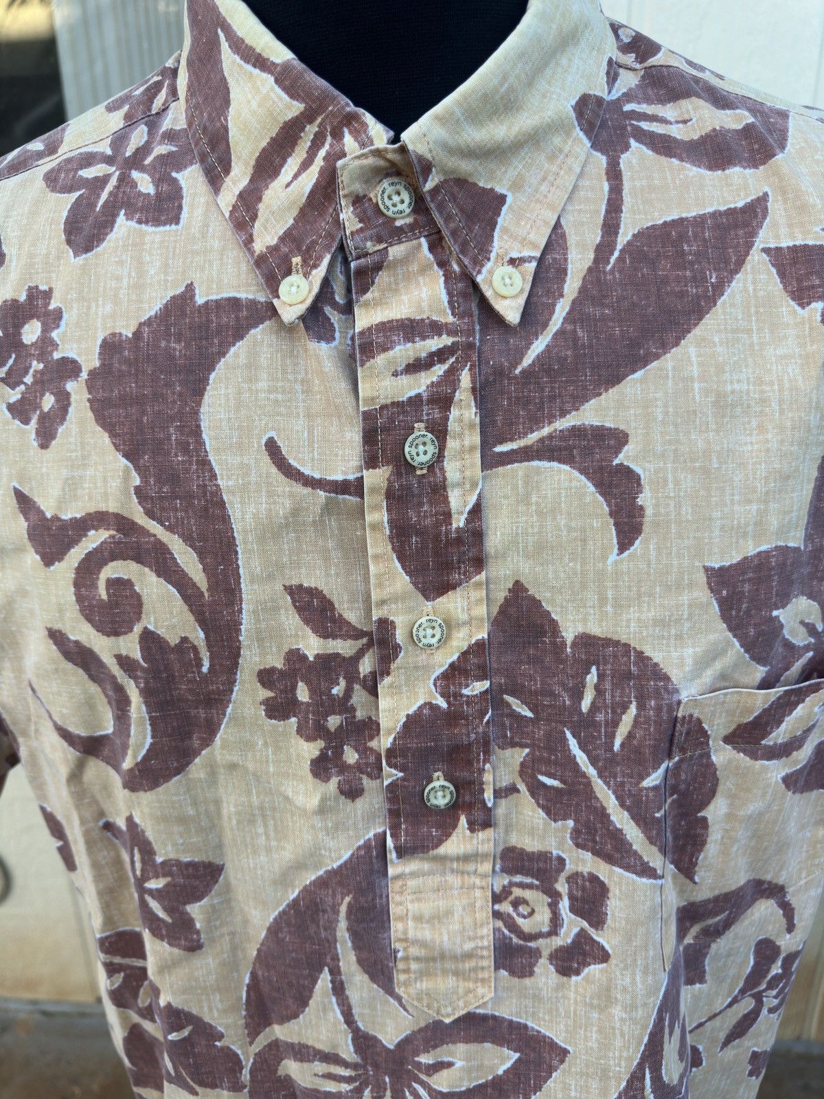 Reyn Spooner PreOwned Reyn Spooner Hawaiian Print Orange/Red Men's XL Size US XL / EU 56 / 4 - 3 Thumbnail