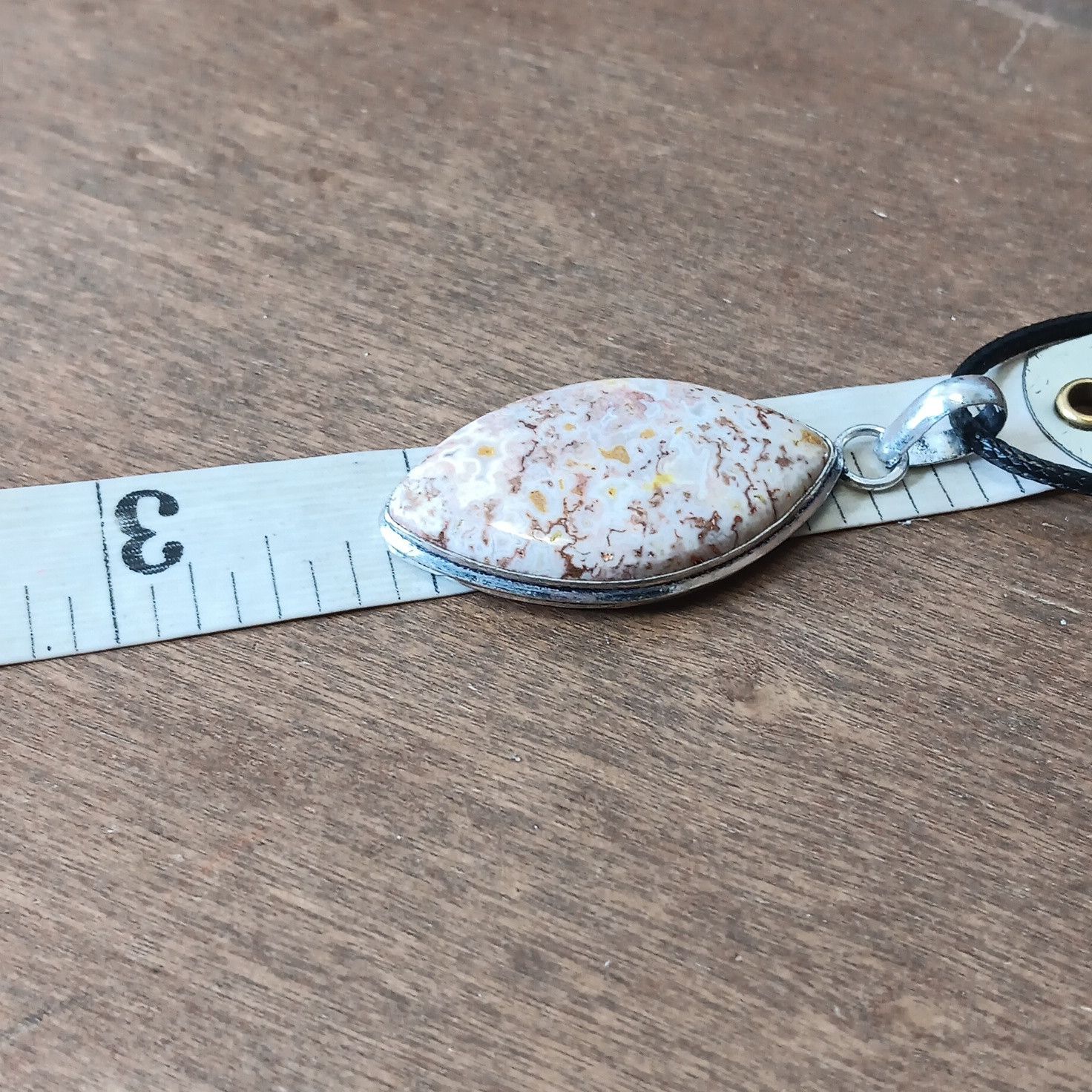 Other Crazy Lace Agate gemstone pendant necklace Size ONE SIZE - 3 Thumbnail