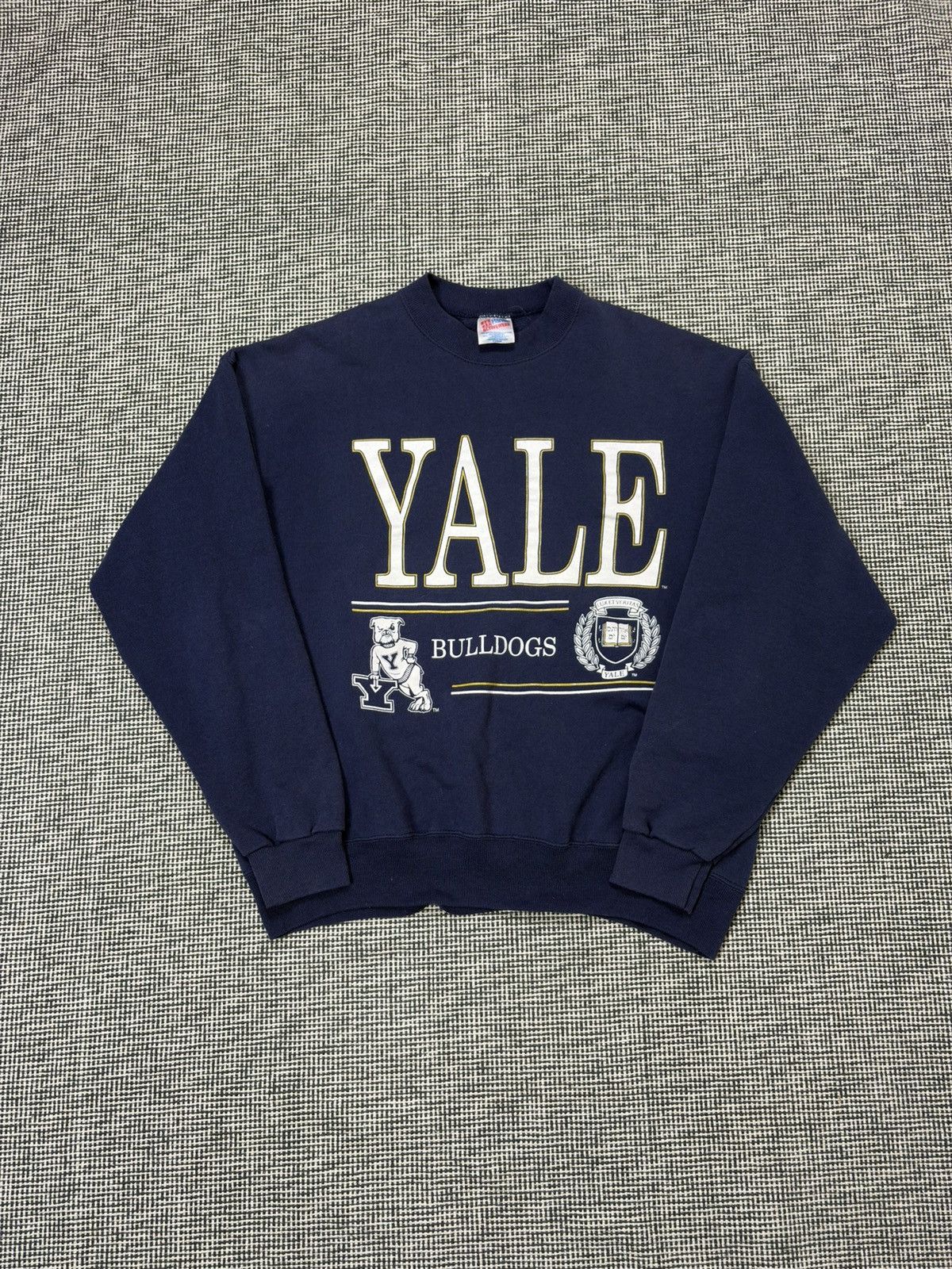 1990s vintage Yale university NCAA football bulldogs sweatsh