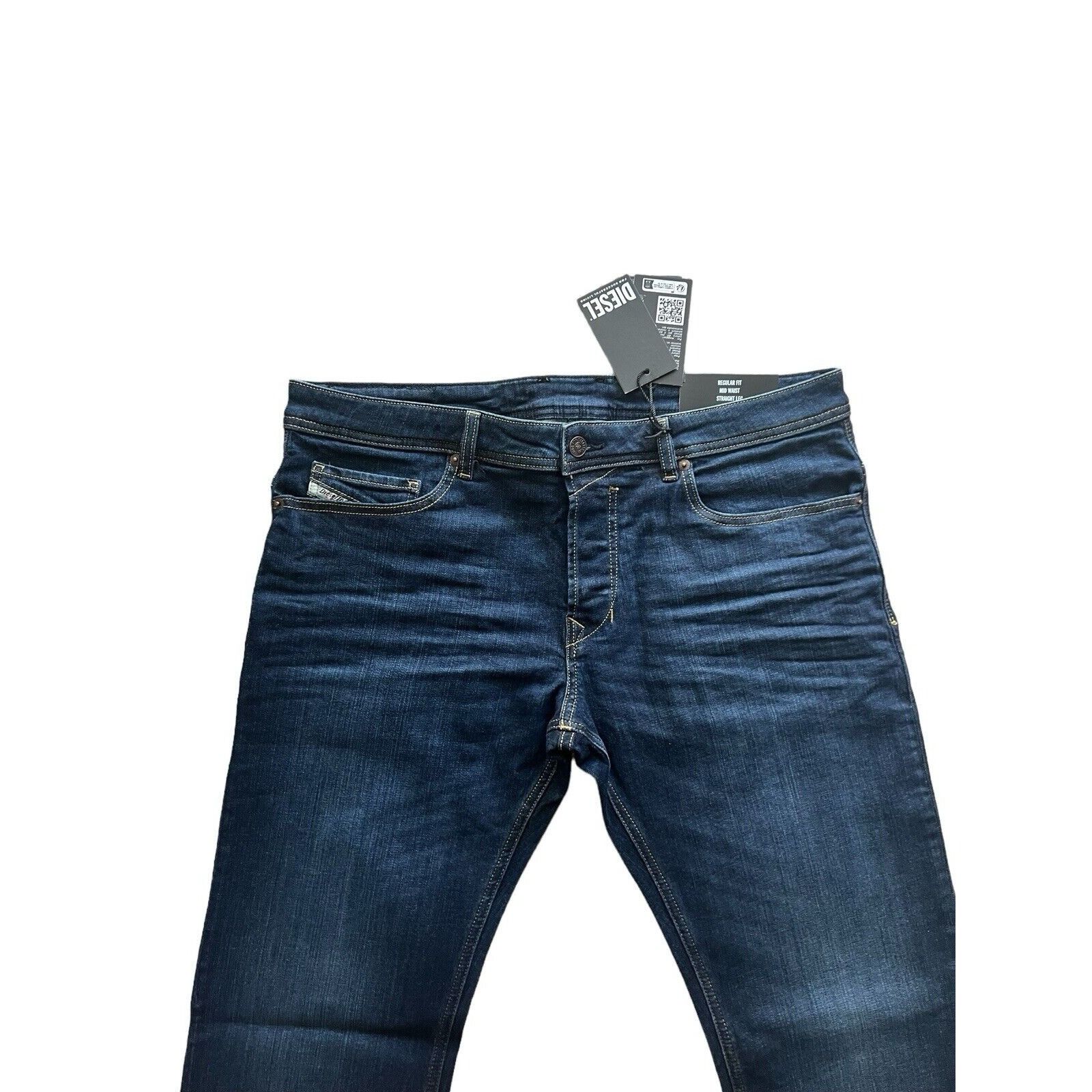 Diesel Diesel Mens Buster Tapered Fit Jeans RM065 Blue Size 36/32 Size US 36 / EU 52 - 2 Thumbnail