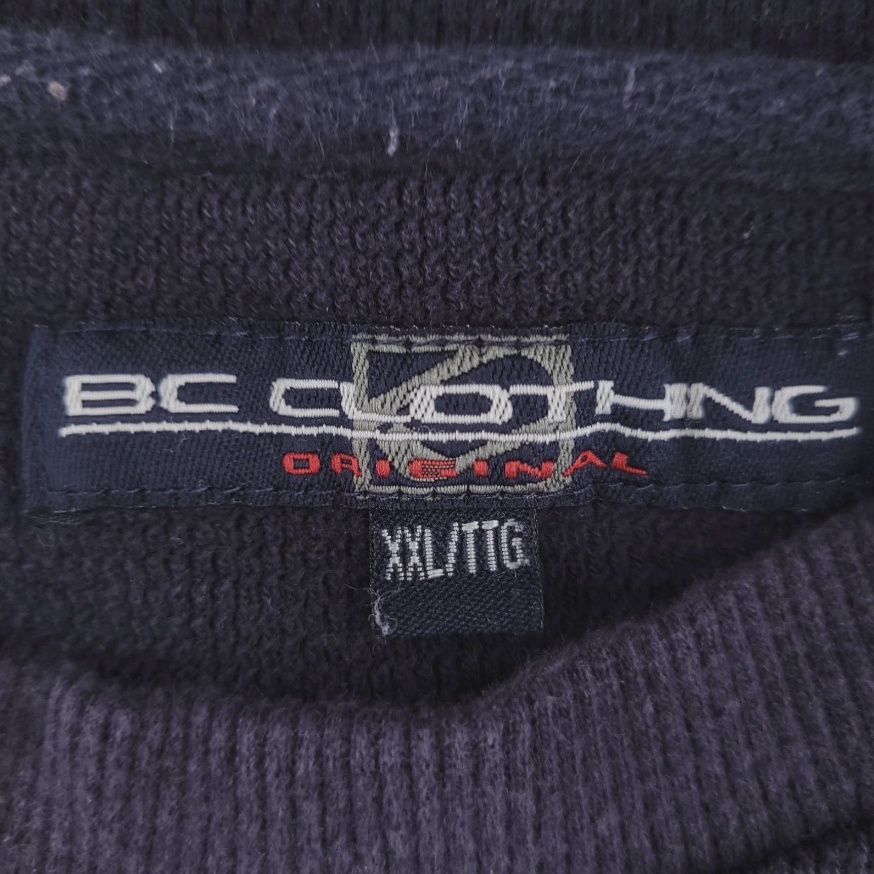 Vintage VINTAGE BC Clothing Sweatshirt Mens 2XL Black Heavyweight Pullover Crew Neck Thick Cuffs Wide 90s? (keep to rules) Size US XXL / EU 58 / 5 - 2 Thumbnail