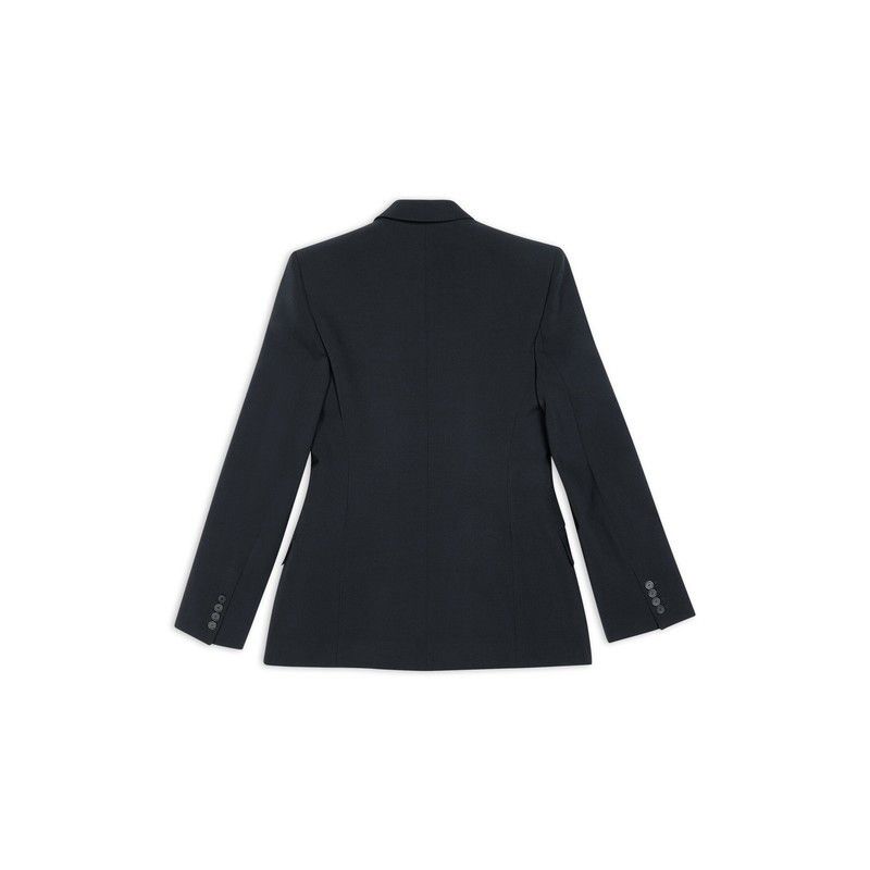 Balenciaga o1w1db11225 Hourglass Jacket in Black Size US S / EU 44-46 / 1 - 2 Thumbnail