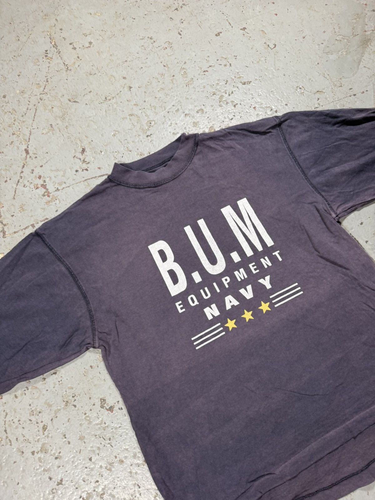 Vintage Crazy Vintage BUM Navy Longsleeve Tee Size US S / EU 44-46 / 1 - 4 Thumbnail