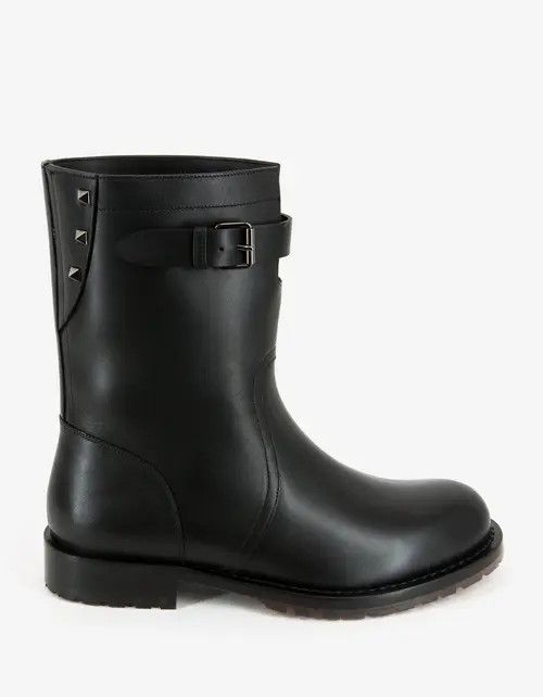 Valentino Valentino Garavani Black Leather Rockstud Boots Size US 8 / EU 41 - 2 Thumbnail