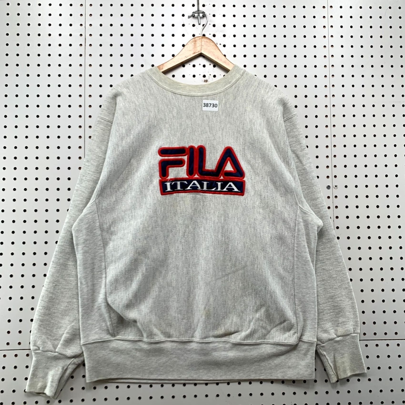 Fila VINTAGE FILA Crewneck Sweatshirt Mens XL Embroidered Reverse Weave USA 90s Gray Pullover Heavyweight 90s Mens Size US XL / EU 56 / 4 - 2 Thumbnail