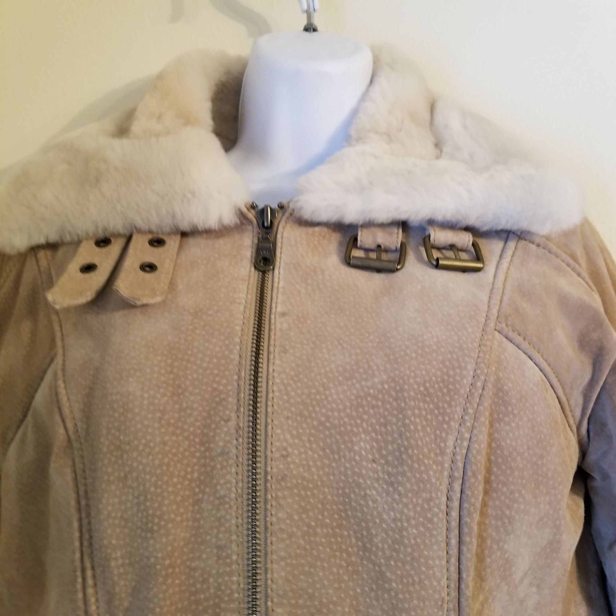 Wilsons Leather Wilsons Leather S Tan Zip Up Bomber Jacket Coat Penny Lane A Size S / US 4 / IT 40 - 11 Thumbnail