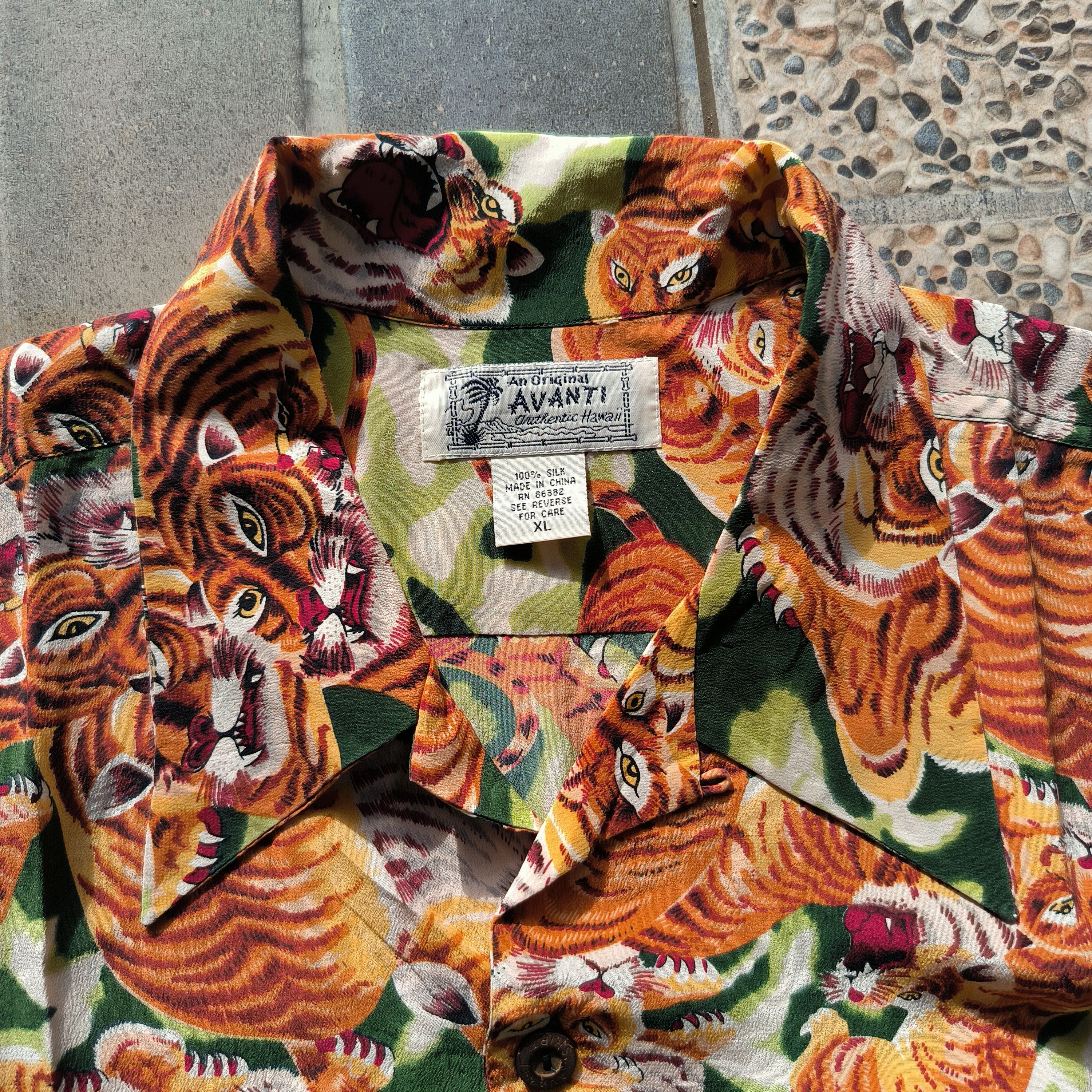 Vintage Vintage Avanti Hawaiian Tiger Shirts Size US XL / EU 56 / 4 - 4 Thumbnail