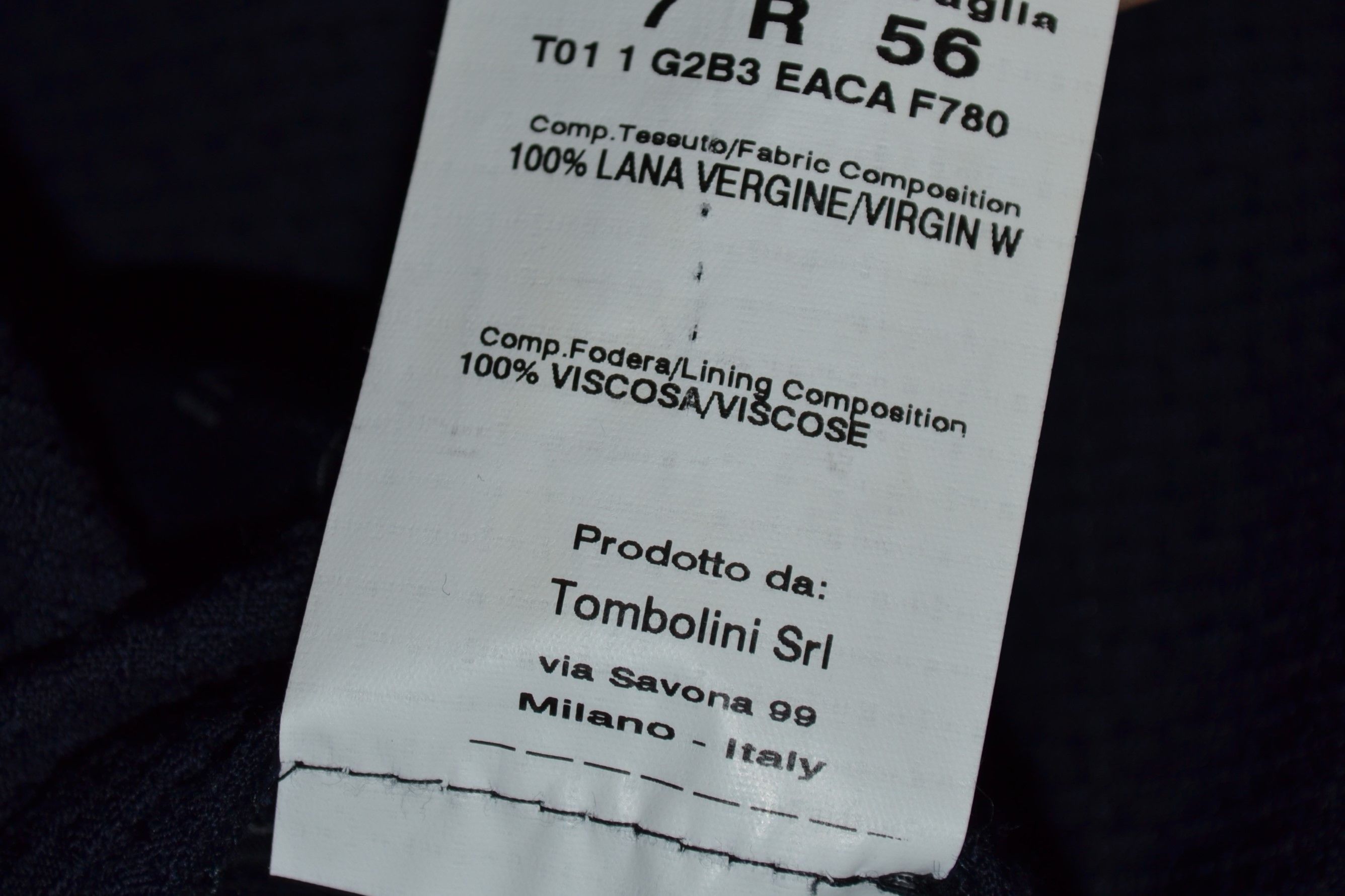 Tombolini Tombolini Dream Flou 2 Navy Blue Sport Coat Blazer 56 46R Size 46R - 5 Thumbnail