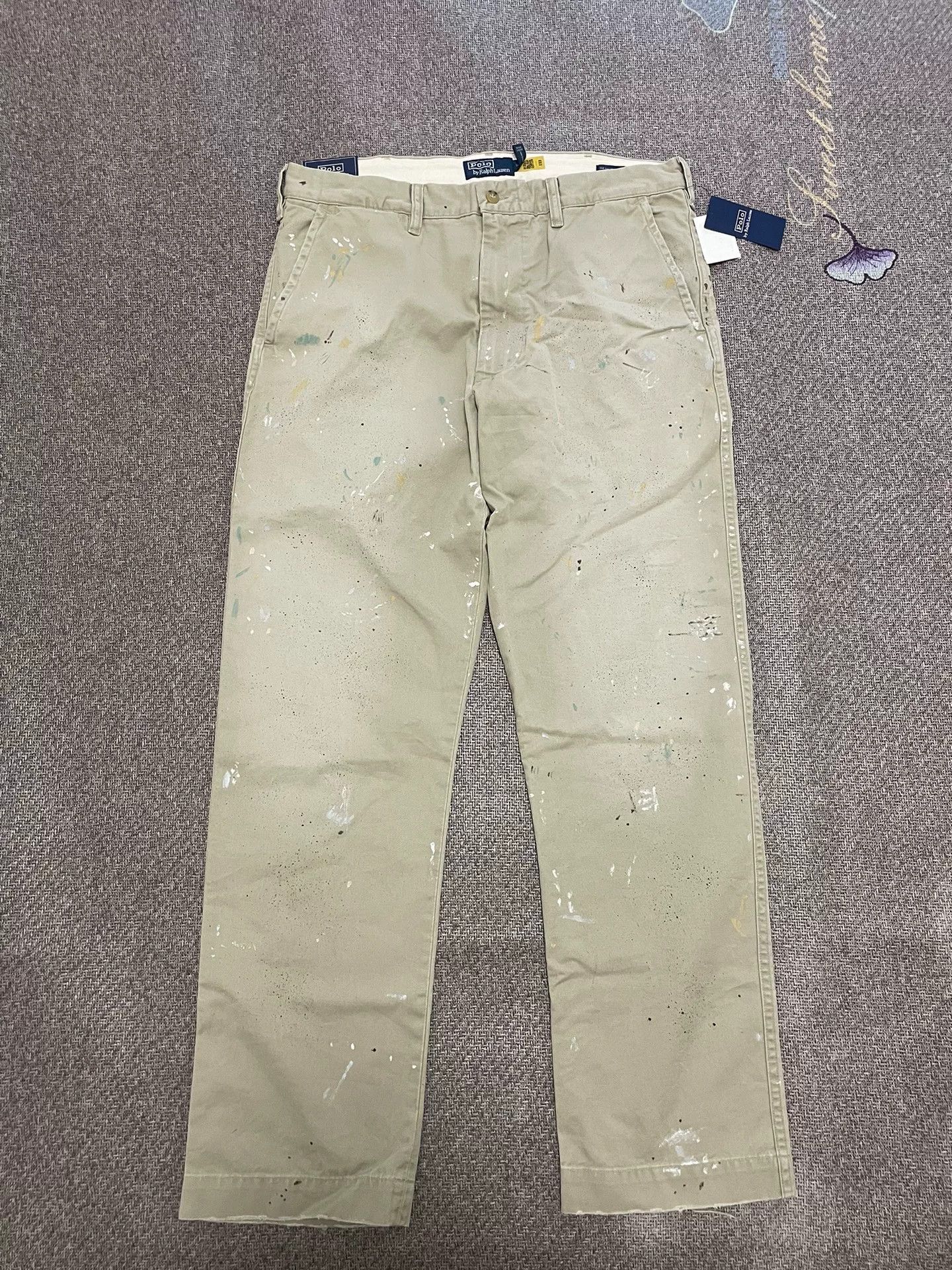 Polo Ralph Lauren Polo Ralph Lauren Patchwork Distressed Pants Size US 34 / EU 50 - 1 Thumbnail
