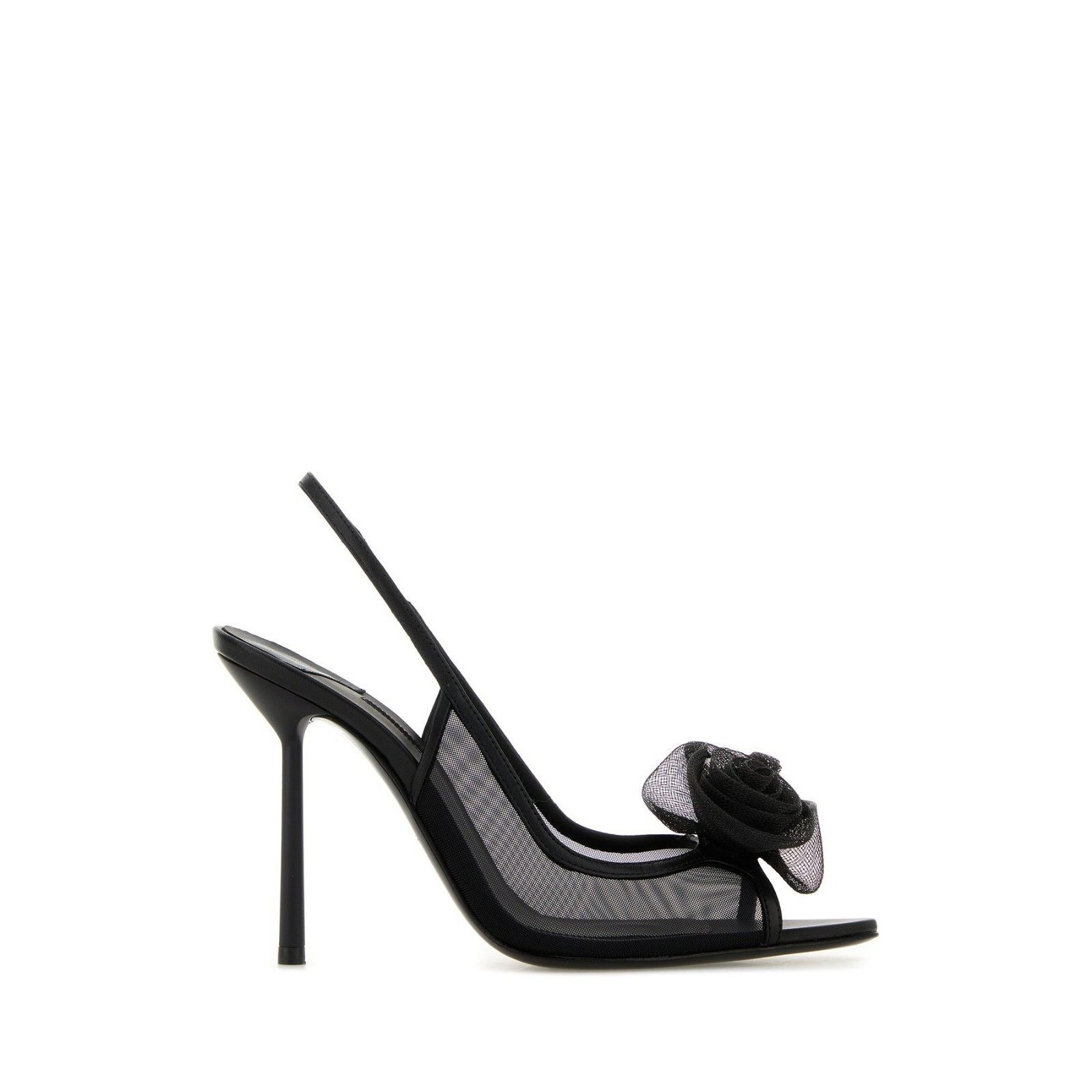LE SILLA Black Rose Mesh 100mm Pumps New & Authentic (Women'