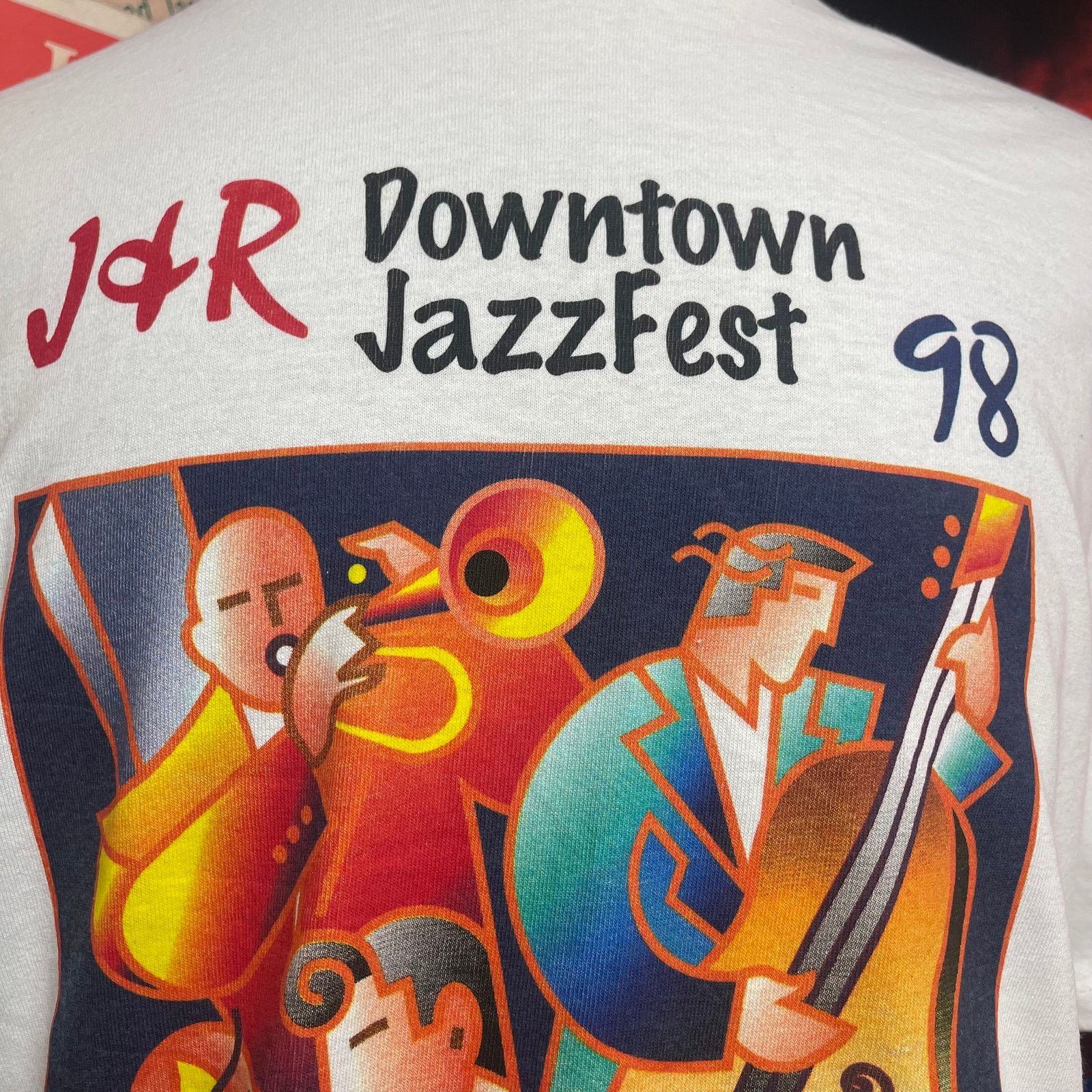 Vintage Vintage 1998 J & R Downtown Jazz Fest At City Hall Park Tee Size US L / EU 52-54 / 3 - 2 Thumbnail